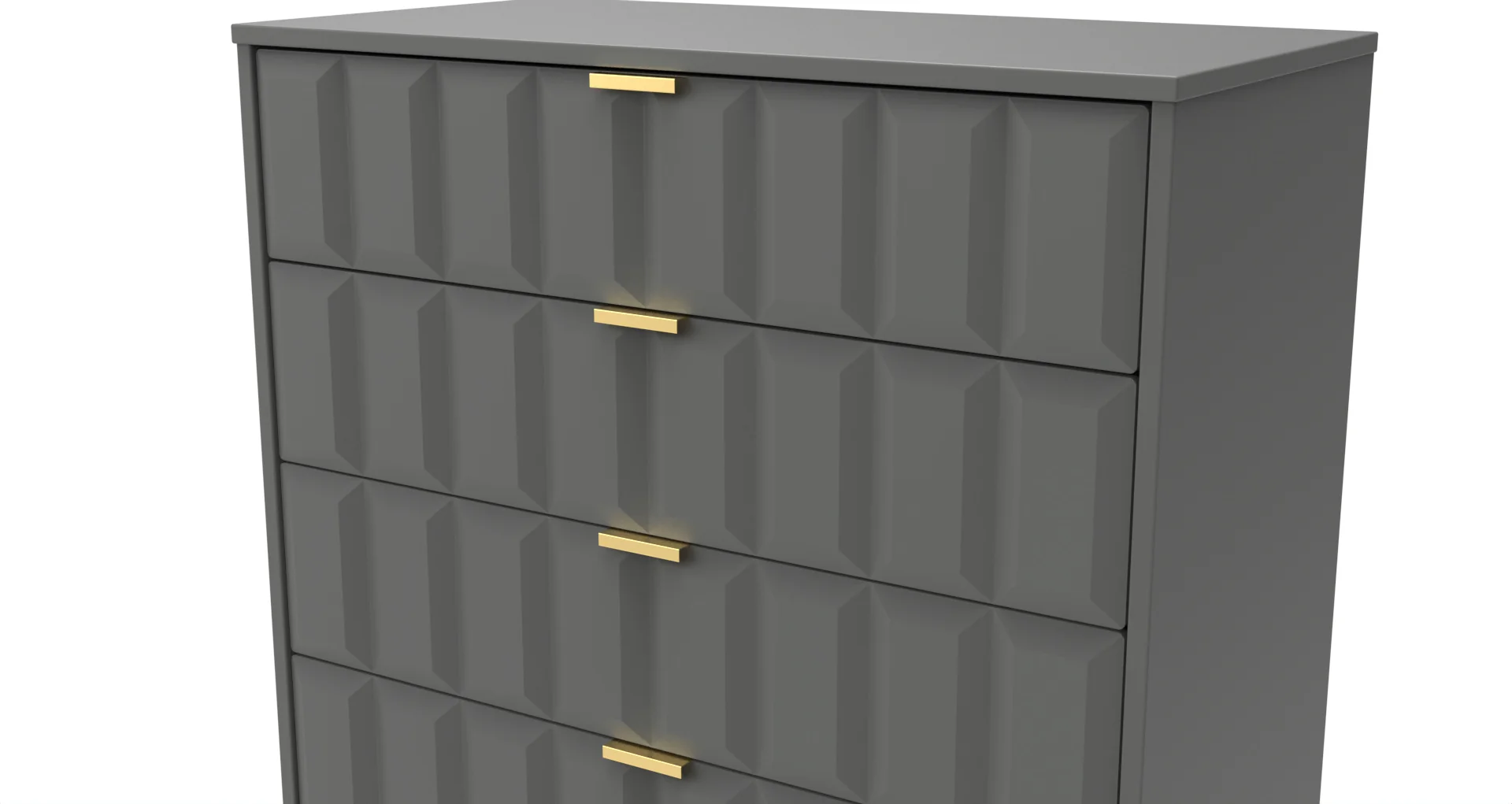 Hanover Ready Assembled 5 Drawer Chest in Dusk Grey - Image 9