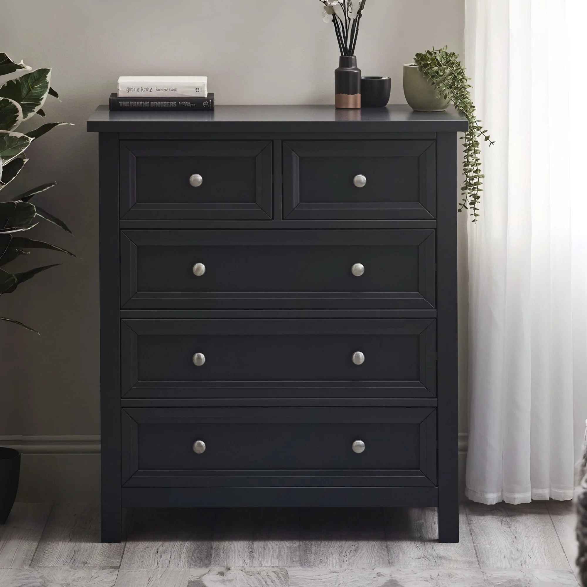 HARBOR 3 + 2 DRAWER CHEST - ANTHRACITE