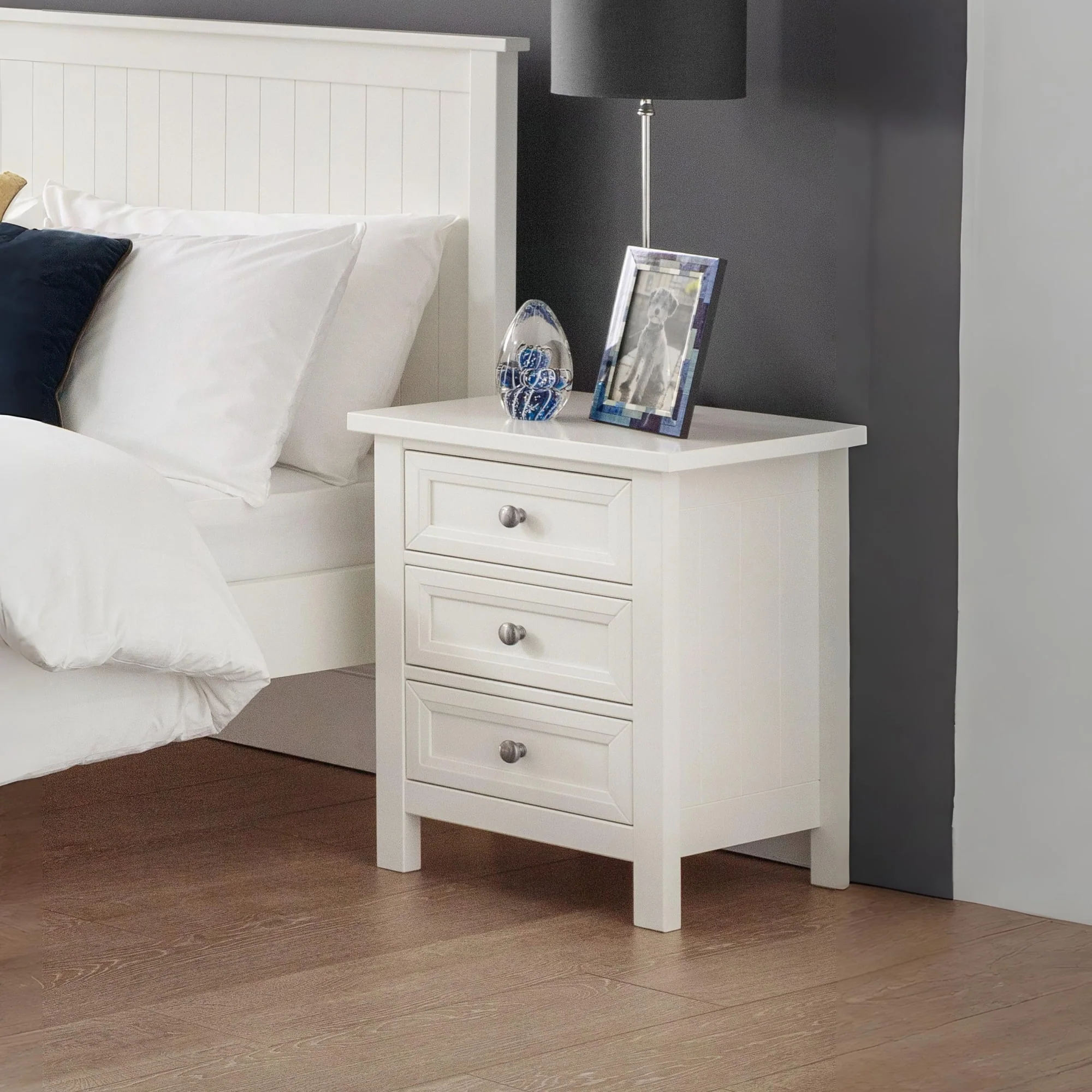HARBOR 3 DRAWER BEDSIDE - SURF WHITE