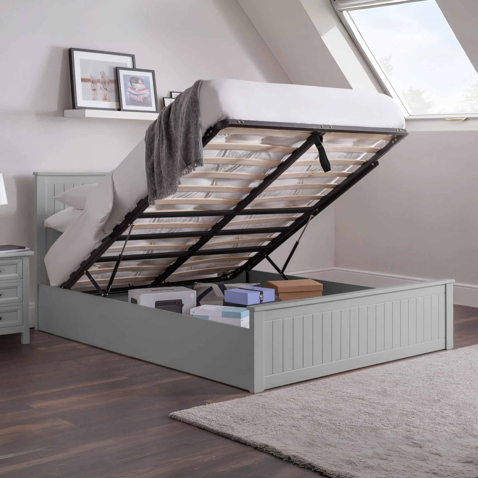 HARBOR OTTOMAN BED - DOVE GREY - Image 4