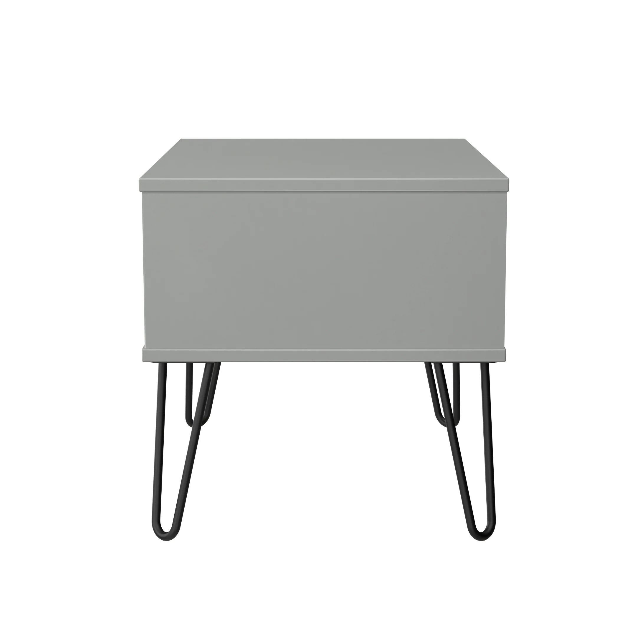 Harlequin 1 Drawer Wide Side Table in Dusk Grey - Ready Assembled - Image 3