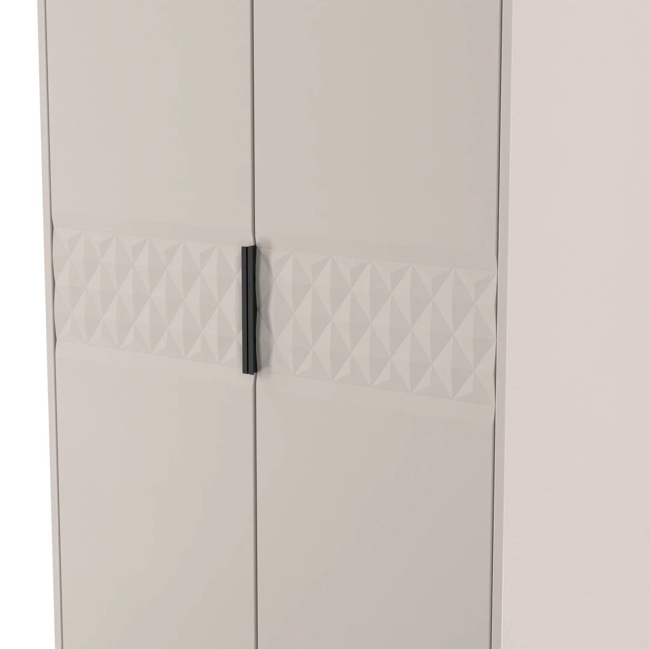 Harlequin 2 Drawer Double Wardrobe in Kashmir Matt - Ready Assembled - Image 4