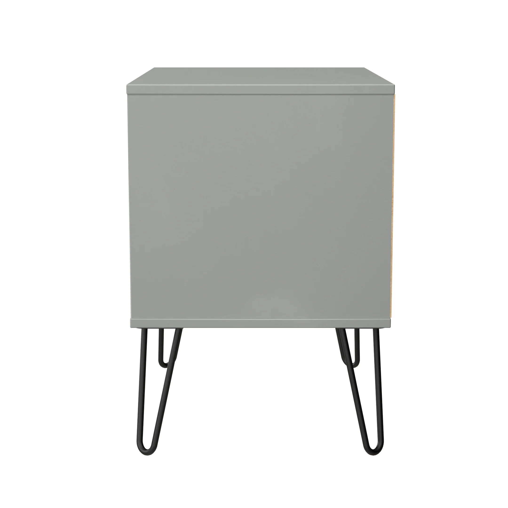Harlequin 2 Drawer Side Table in Dusk Grey - Ready Assembled - Image 3