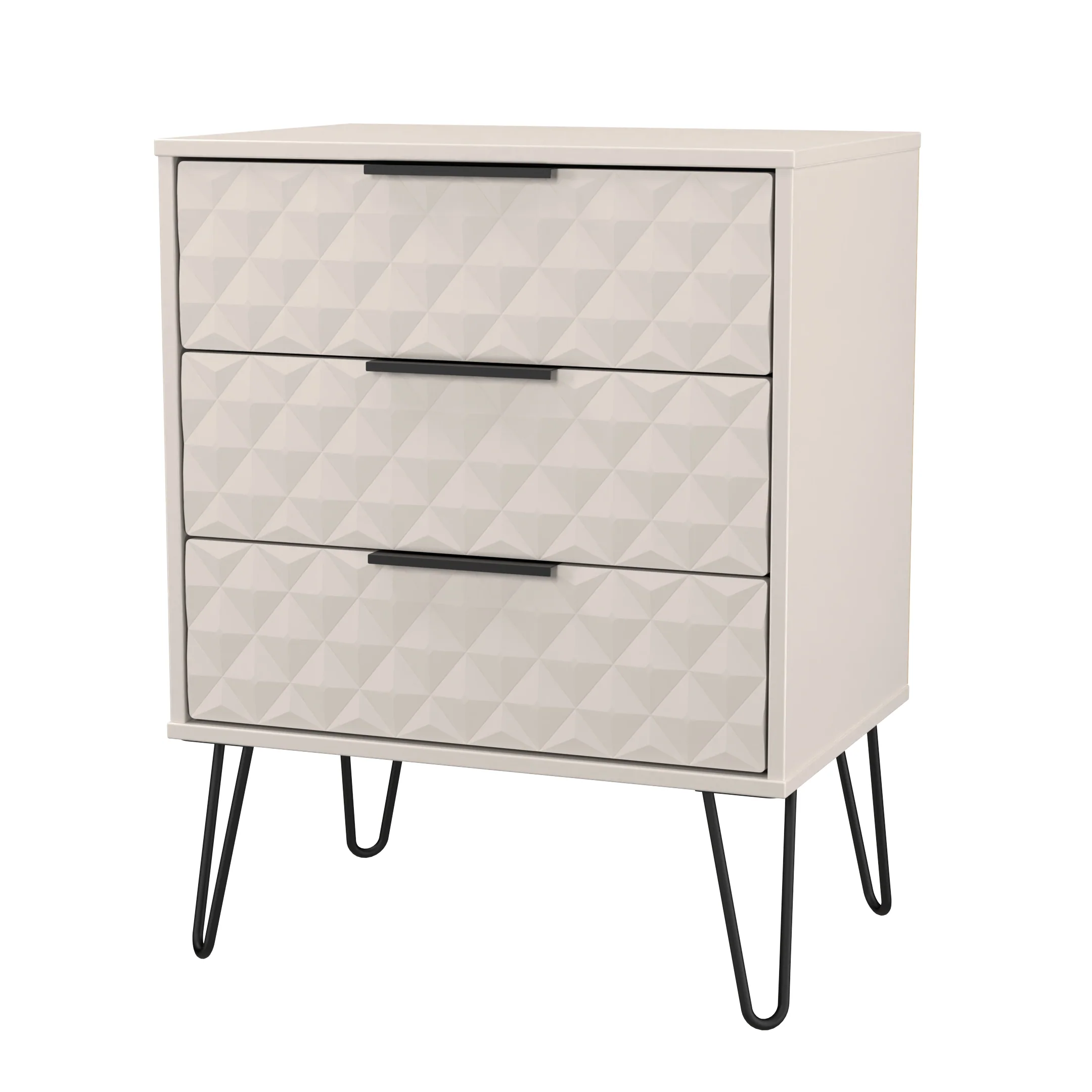 Harlequin 3 Drawer Chest in Kashmir Matt - Ready Assembled - Image 3