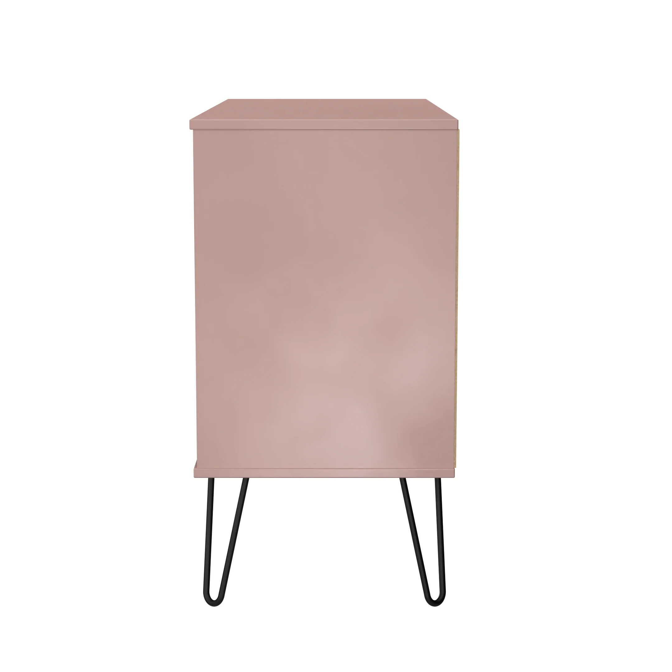 Harlequin 3 Drawer TV Unit in Kobe Pink - Ready Assembled - Image 3