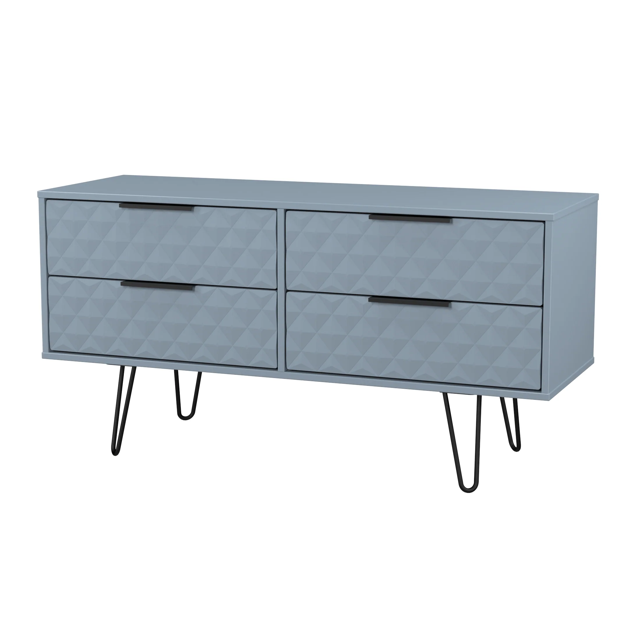 Harlequin 4 Drawer Bedbox in Denim Blue - Ready Assembled - Image 4