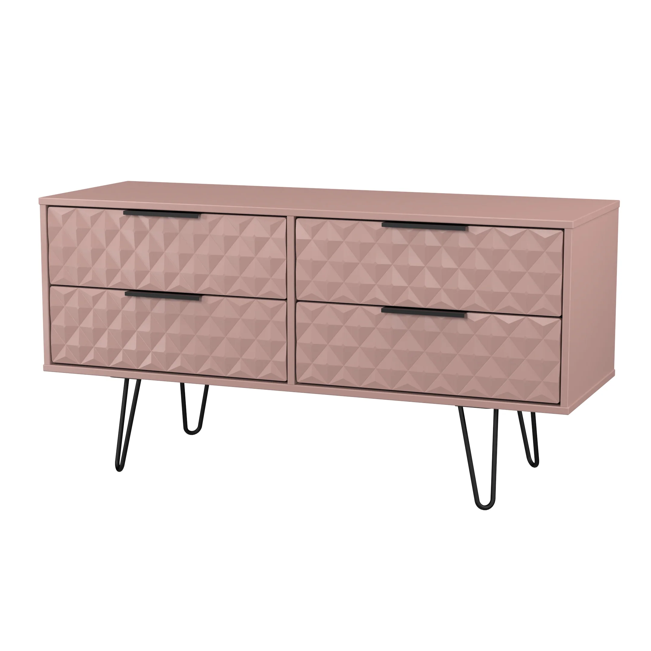 Harlequin 4 Drawer Bedbox in Kobe Pink - Ready Assembled - Image 4