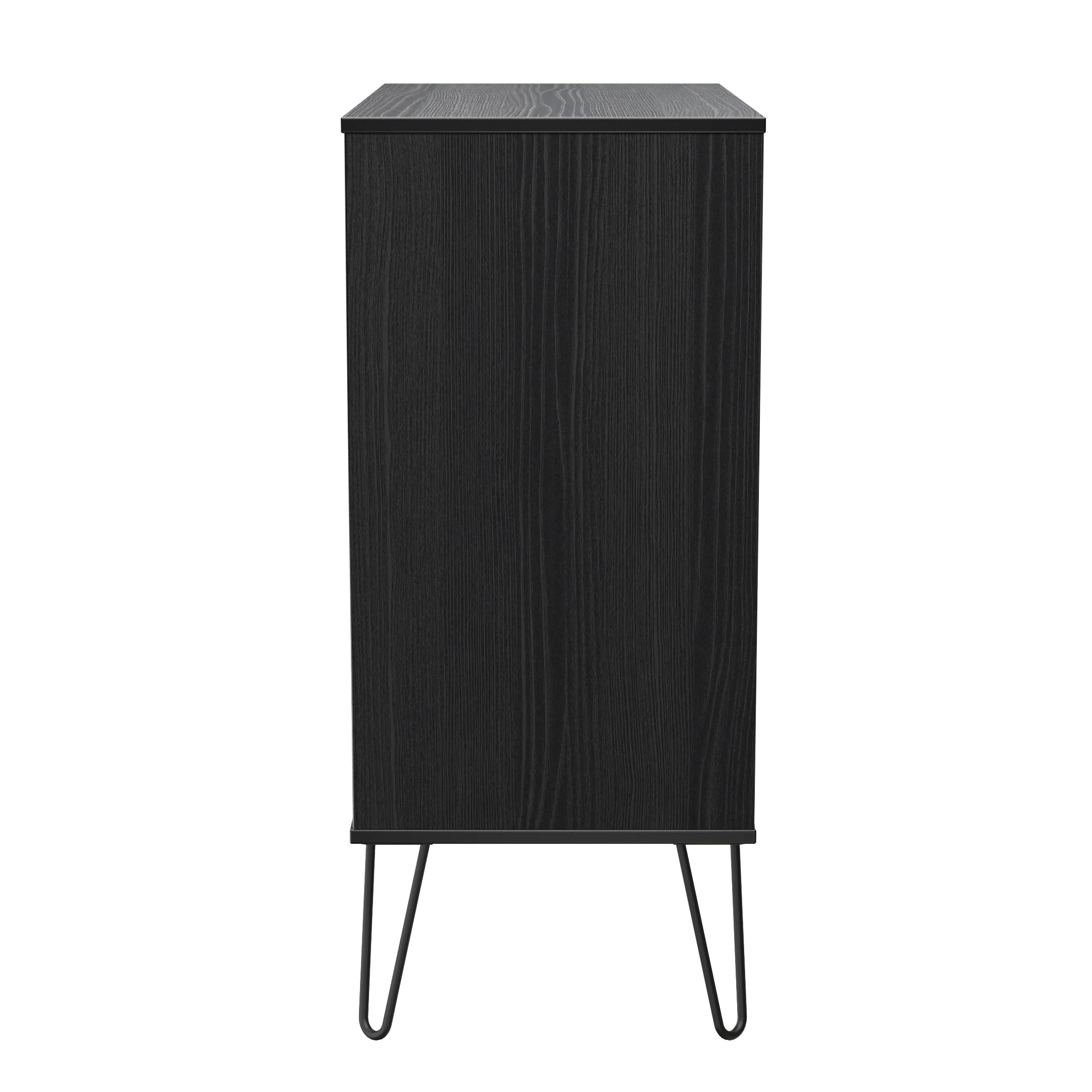 Harlequin 4 Drawer Chest in Black Ash - Ready Assembled - Image 2