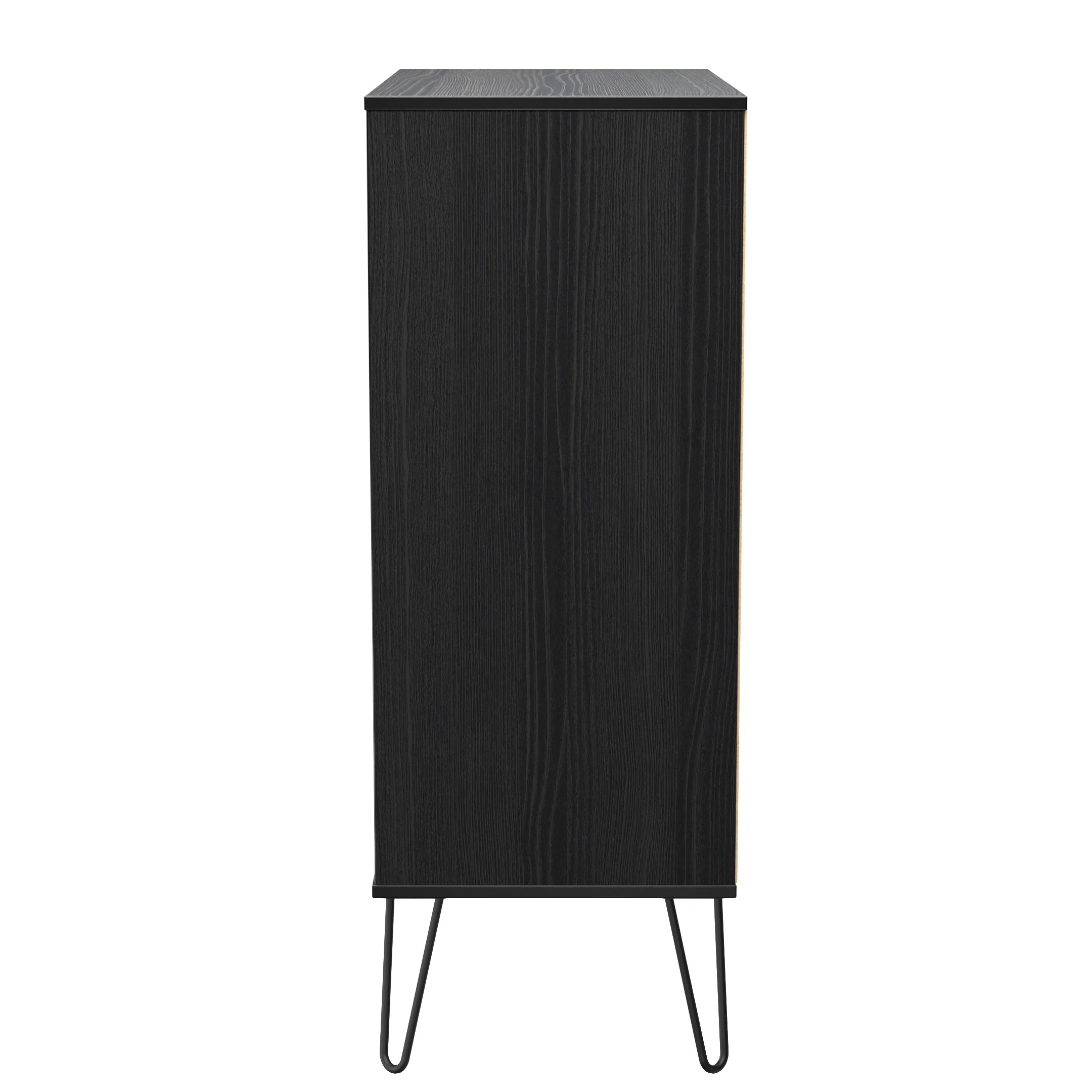 Harlequin 5 Drawer Chest in Black Ash - Ready Assembled - Image 2