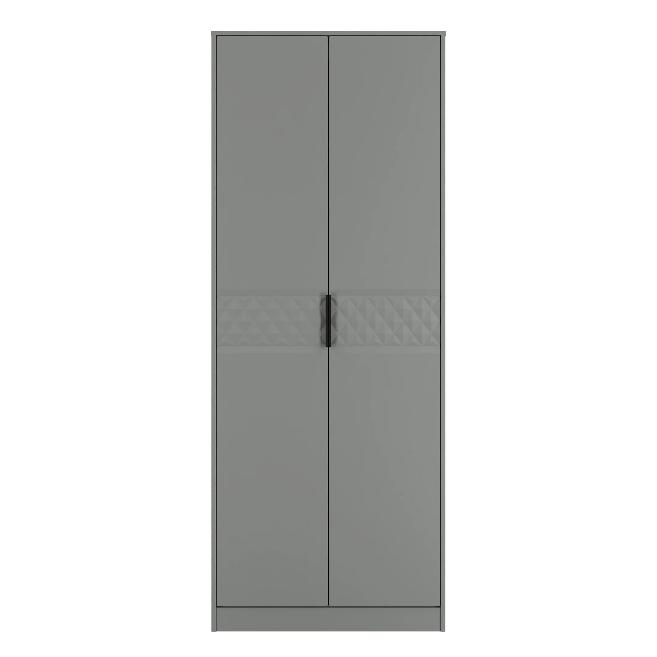 Harlequin Double Wardrobe in Dusk Grey - Ready Assembled - Image 2