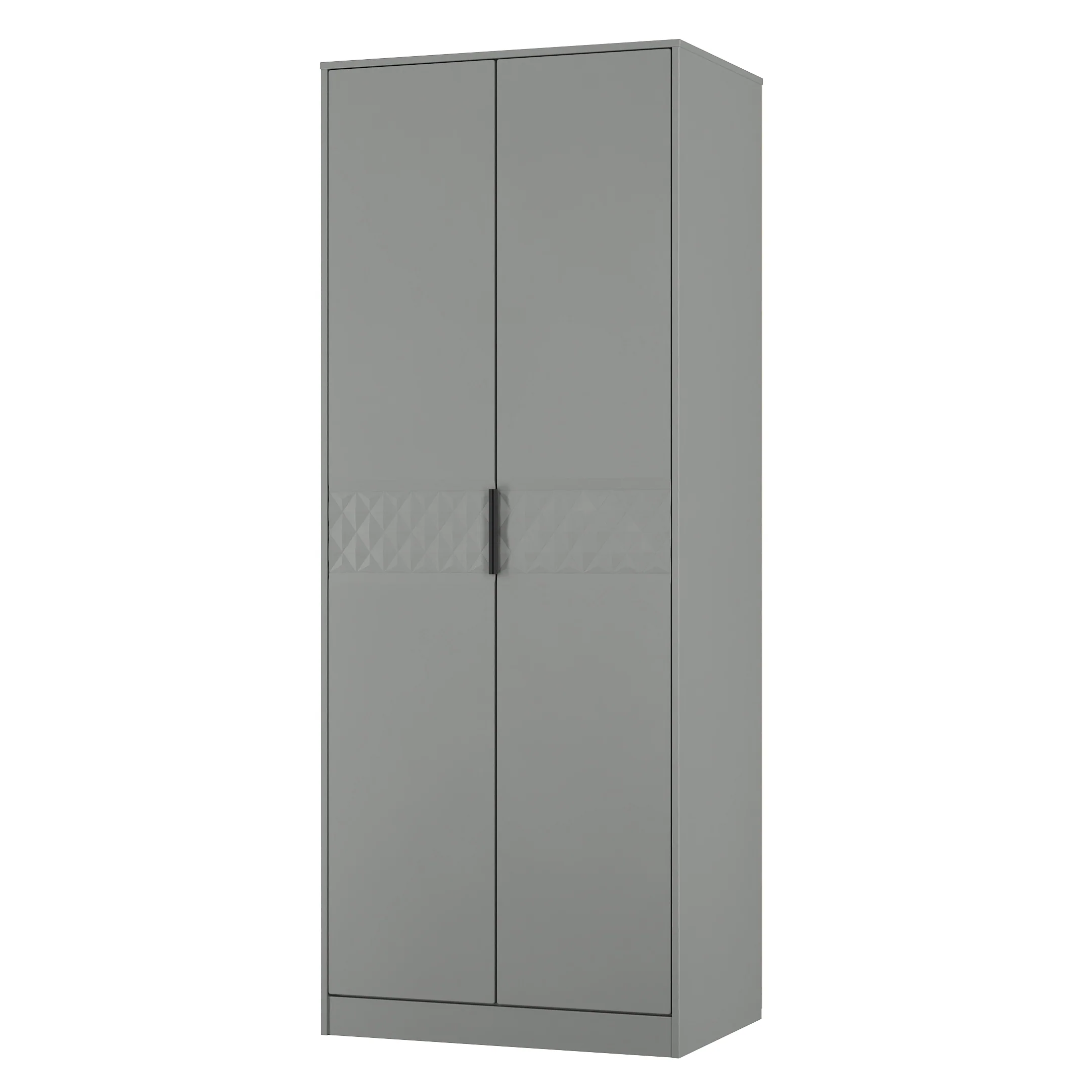 Harlequin Double Wardrobe in Dusk Grey - Ready Assembled - Image 4