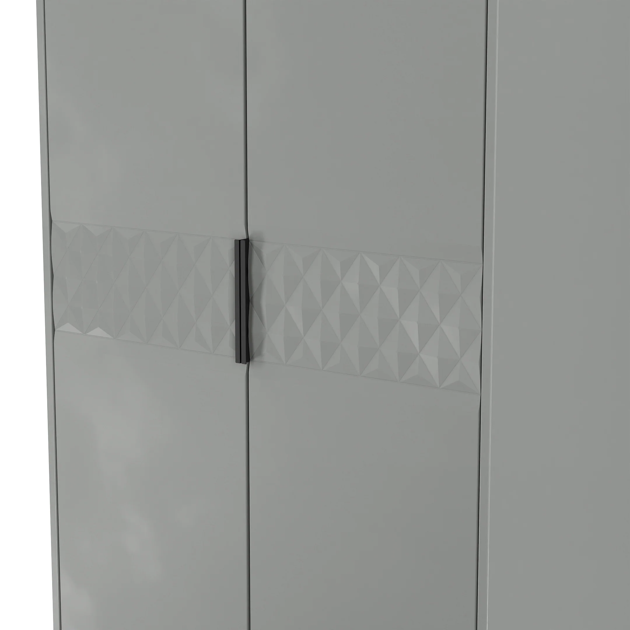 Harlequin Double Wardrobe in Dusk Grey - Ready Assembled - Image 5