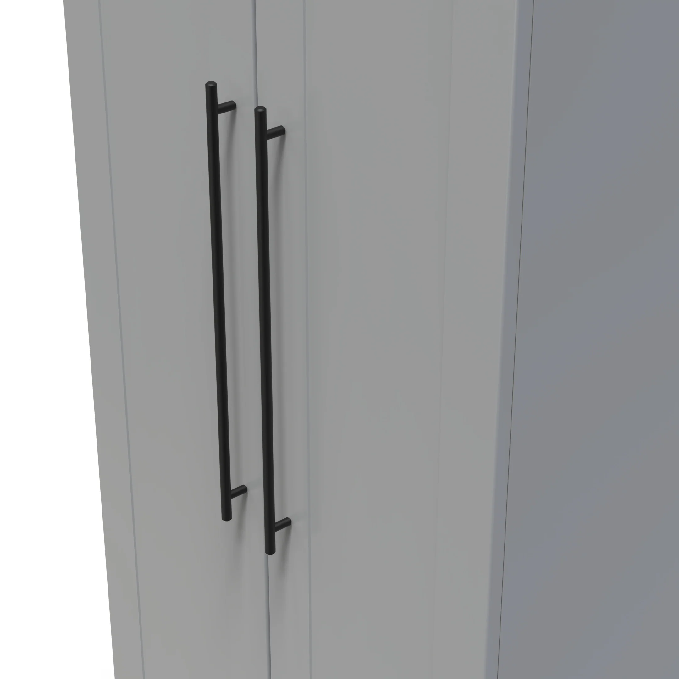 Harrow Ready Assembled 2 Door Wardrobe in Dusk Grey - Image 4