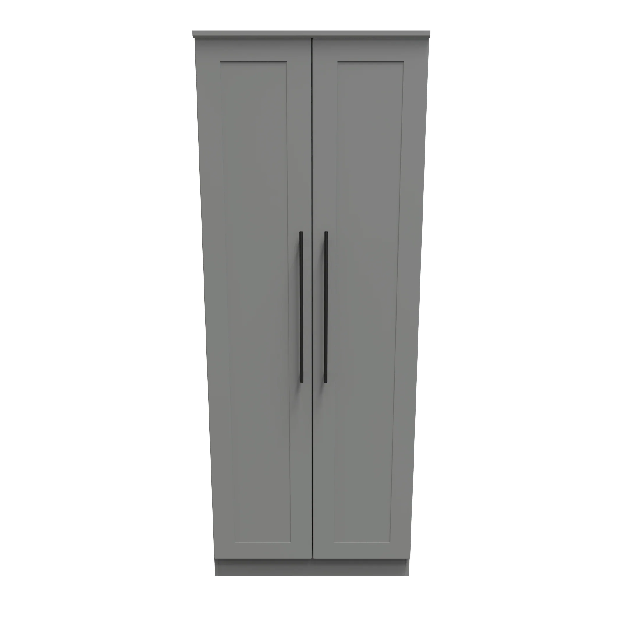 Harrow Ready Assembled 2 Door Wardrobe in Dusk Grey - Image 6