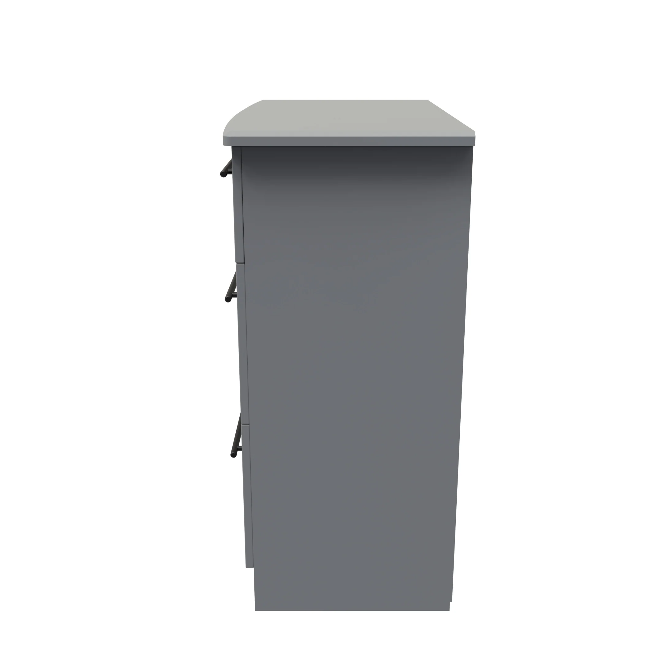 Harrow Ready Assembled 3 Drawer Deep Chest in Dusk Grey - Image 2