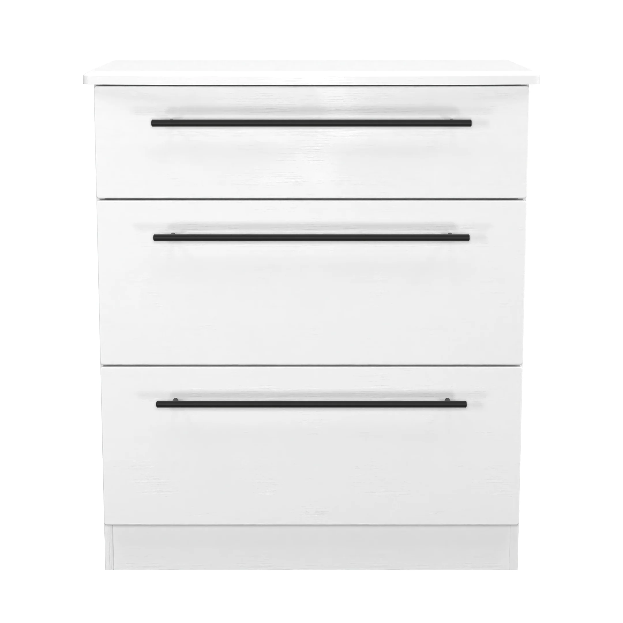 Harrow Ready Assembled 3 Drawer Deep Chest in White Ash - Image 2