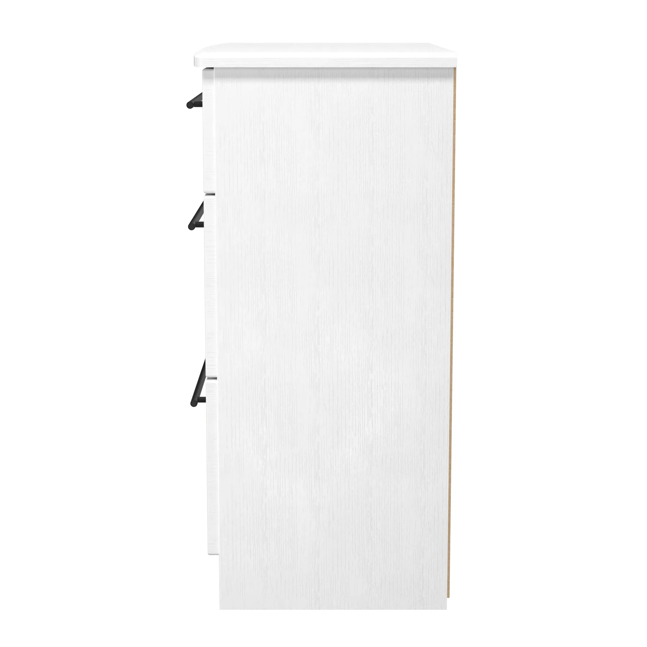 Harrow Ready Assembled 3 Drawer Deep Chest in White Ash - Image 3