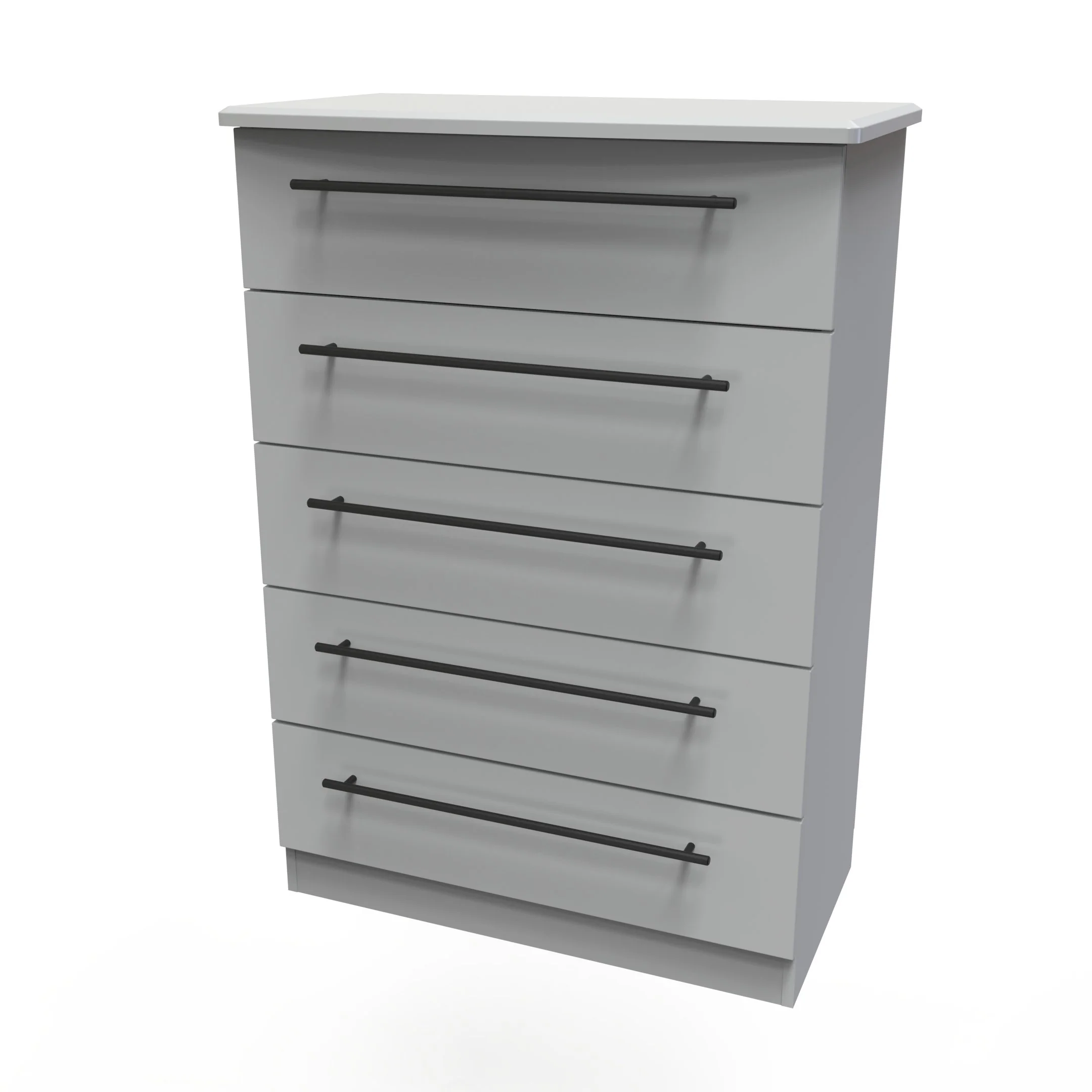 Harrow Ready Assembled 5 Drawer Chest in Dusk Grey - Image 3