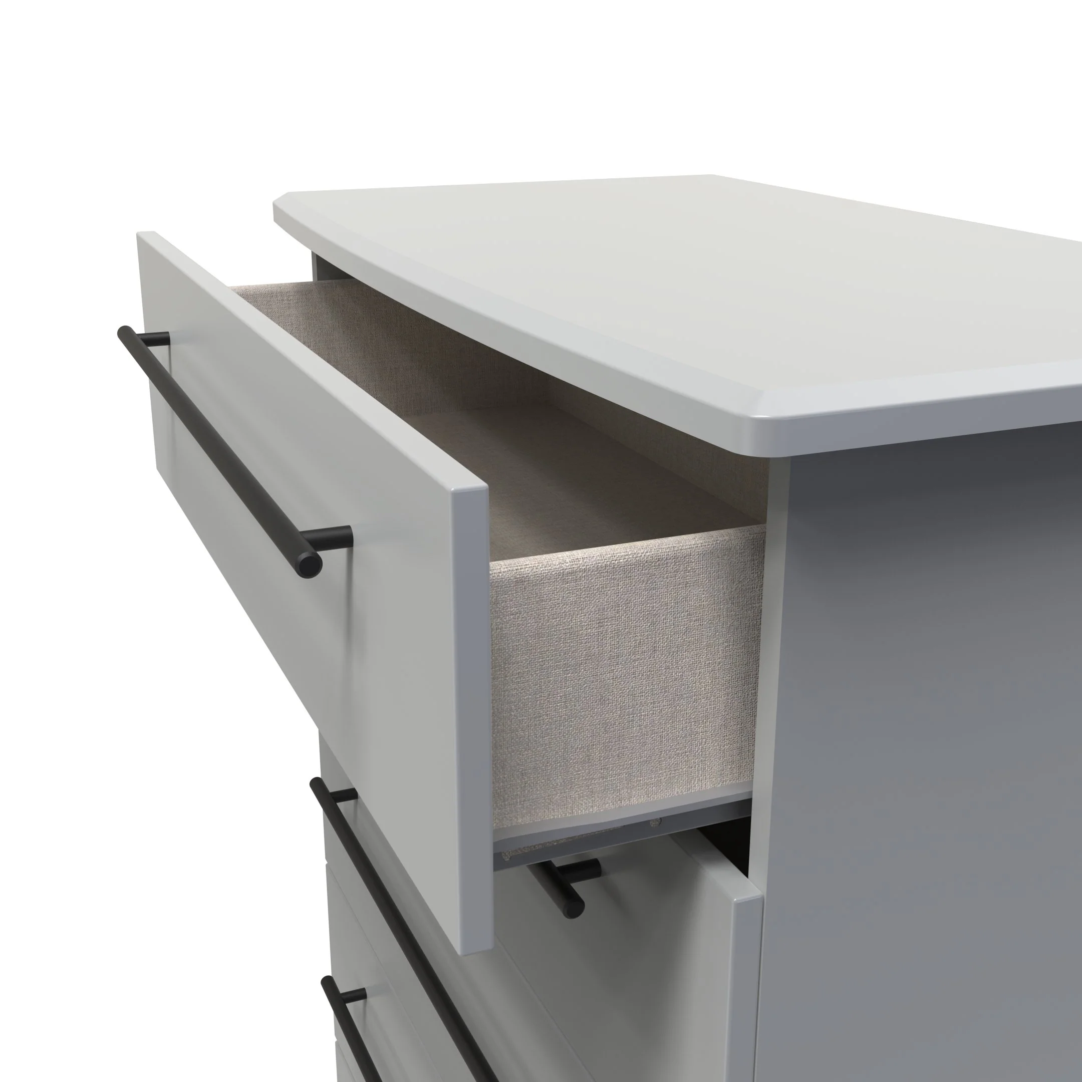 Harrow Ready Assembled 5 Drawer Chest in Dusk Grey - Image 5