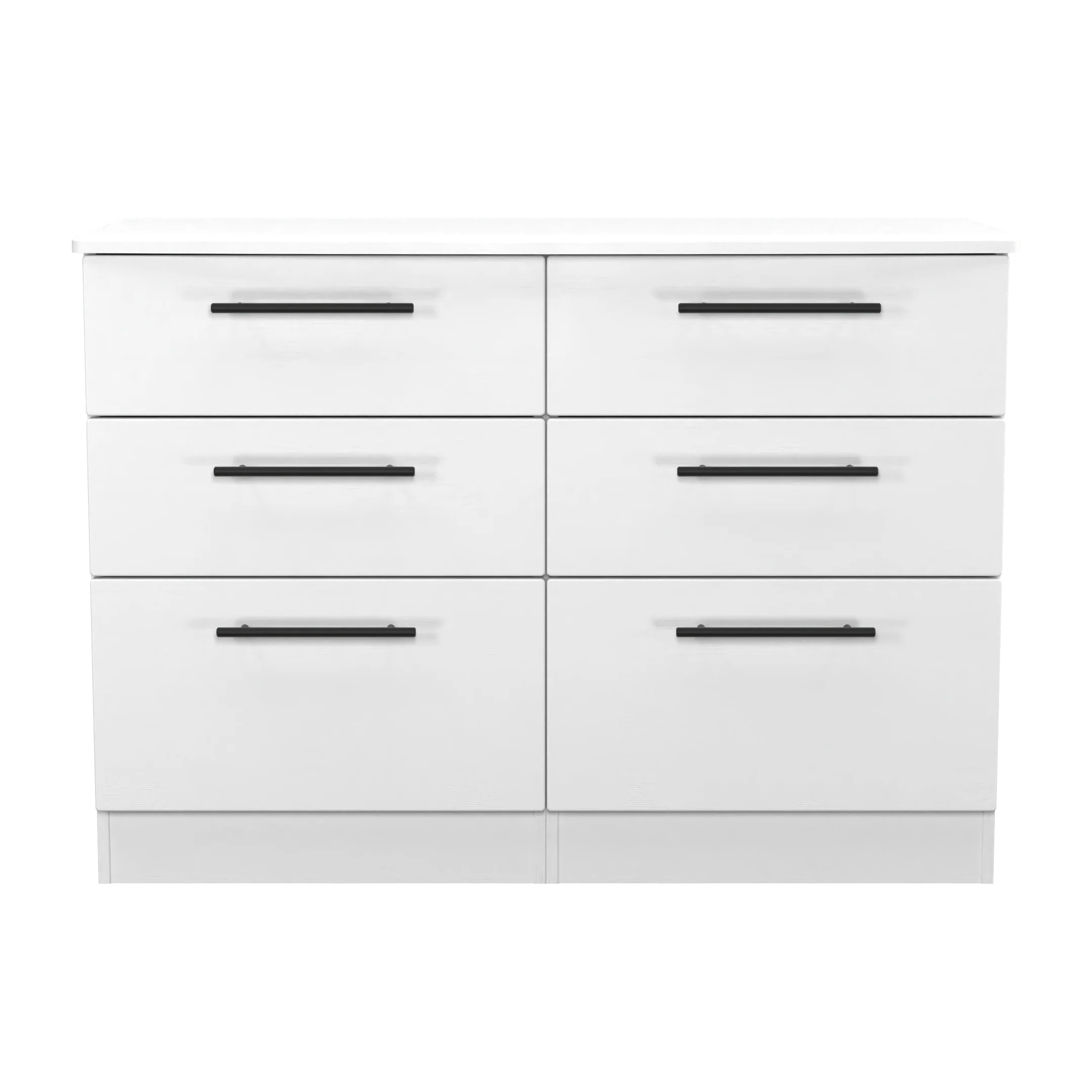 Harrow Ready Assembled 6 Drawer Wide Chest in White Ash - Image 2