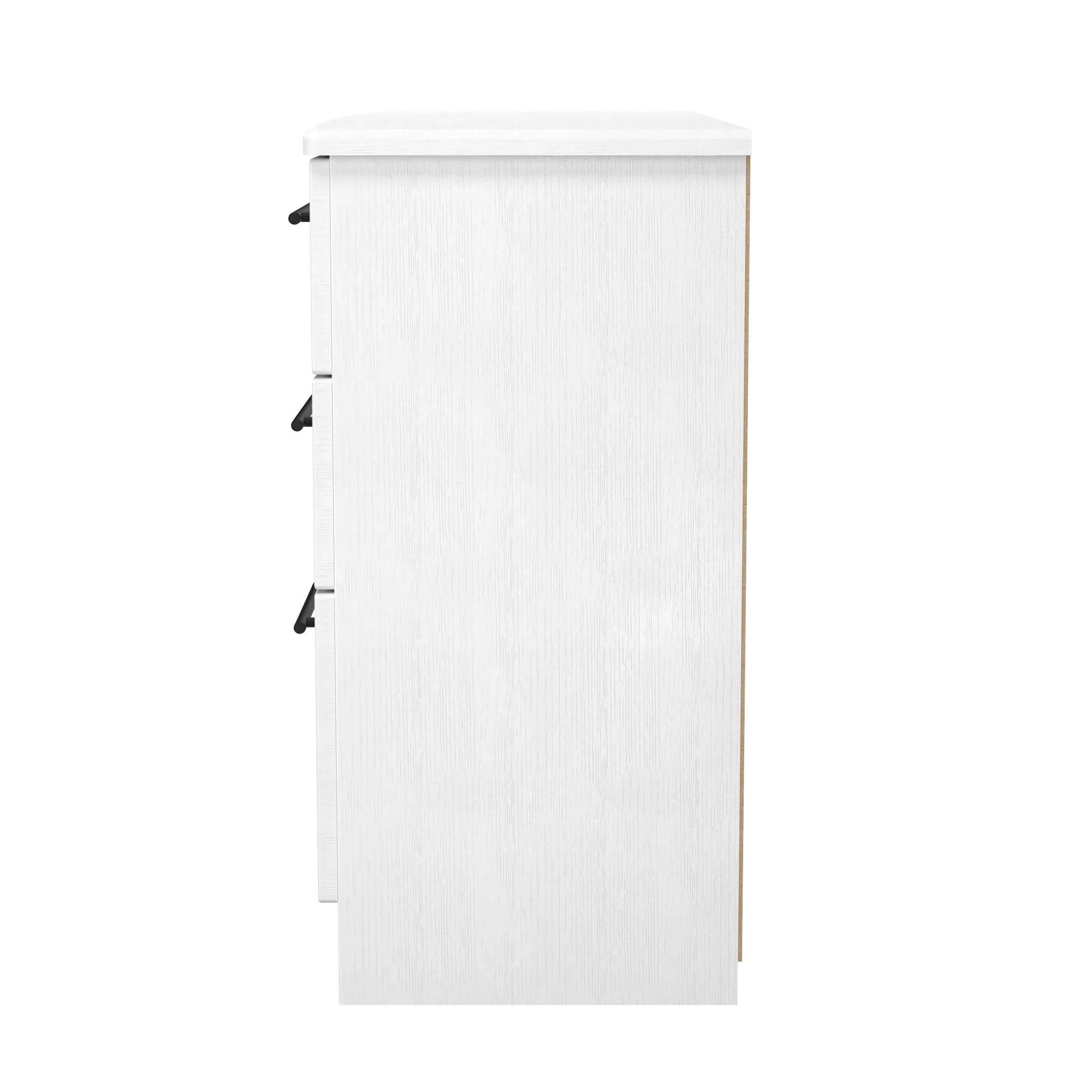 Harrow Ready Assembled 6 Drawer Wide Chest in White Ash - Image 3