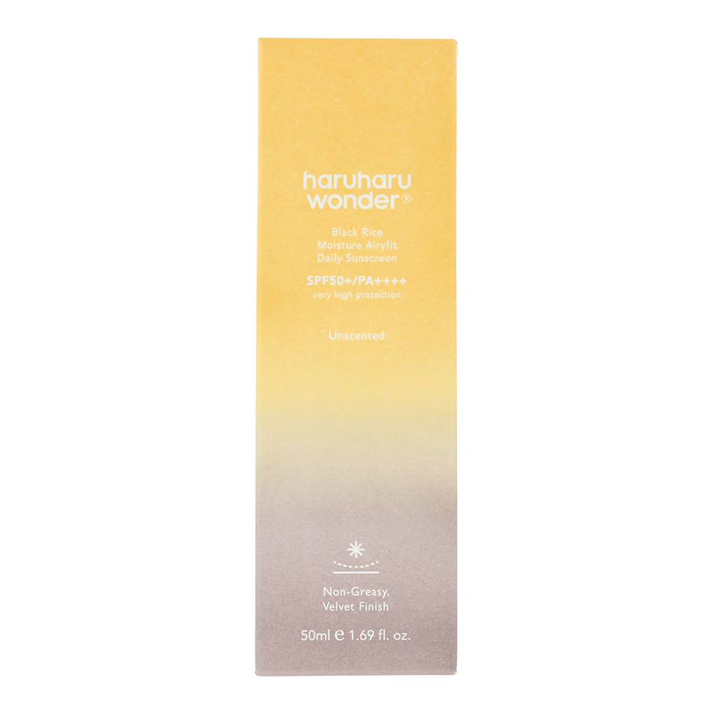 Haruharu Wonder Black Rice Moisture Airyfit Daily Spf 50 Sun Cream 50ml - Image 3