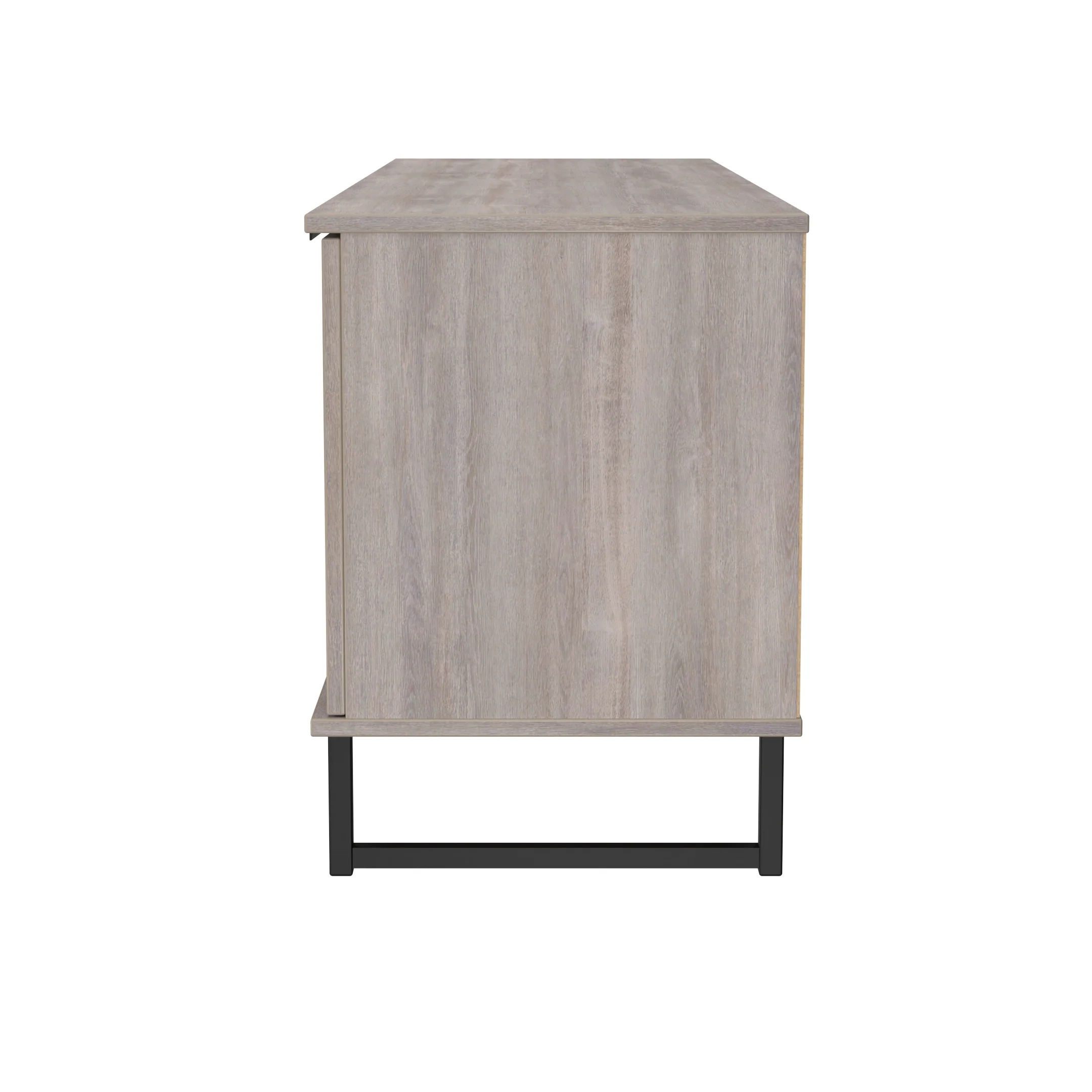 Havana Ready Assembled 2 Door 1 Drawer Wide TV Unit in Grey Oak - Image 3