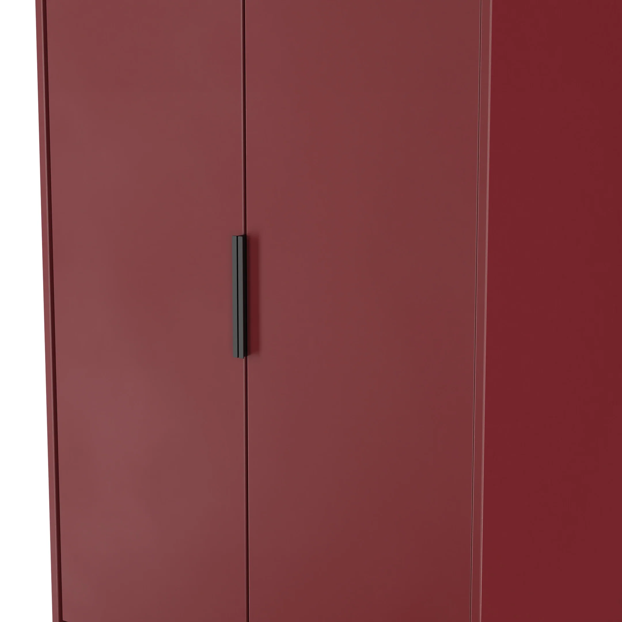 Havana Ready Assembled 2 Door 2 Drawer Wardrobe in Red Matt - Image 5