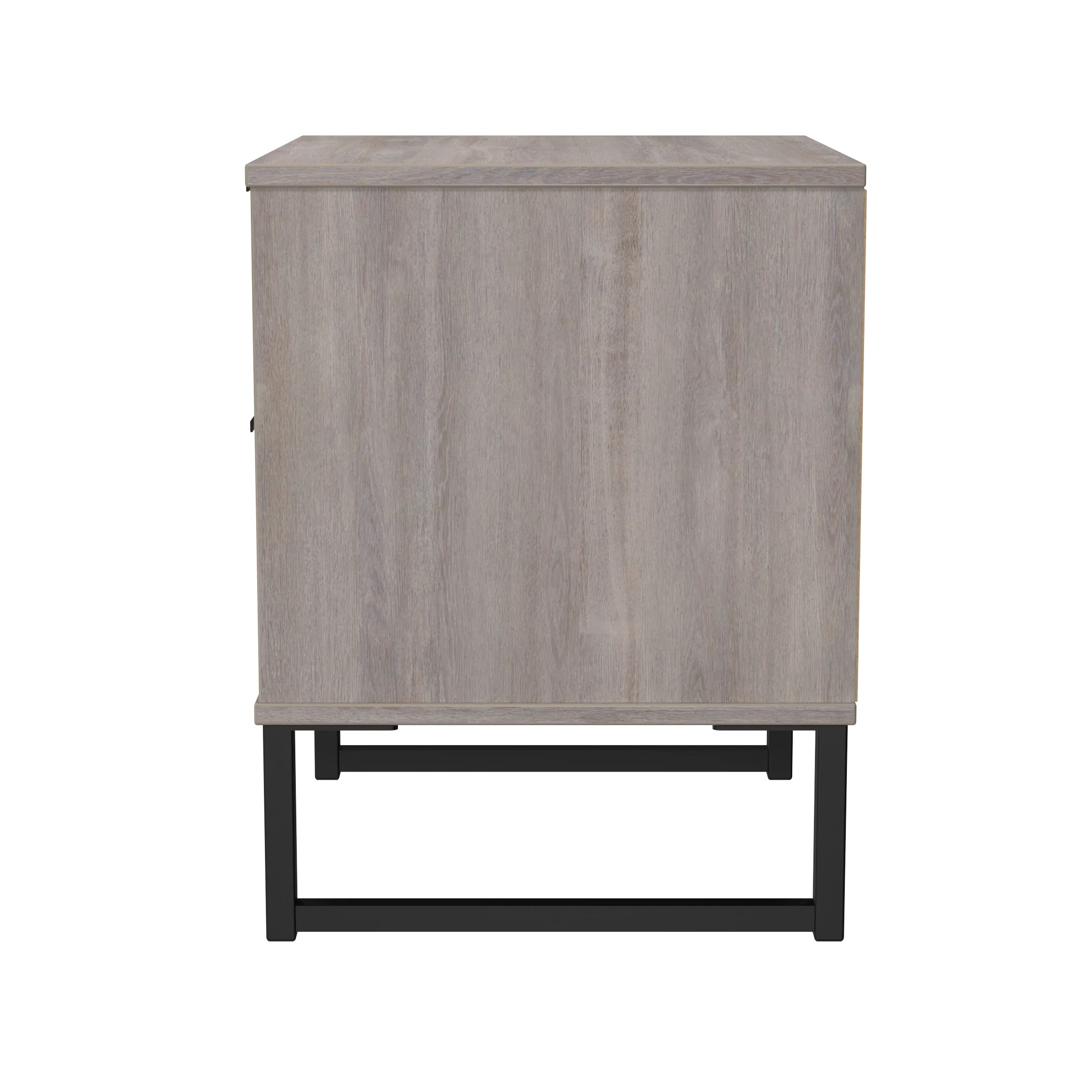 Havana Ready Assembled 2 Drawer Bedside Cabinet in Grey Oak - Image 3