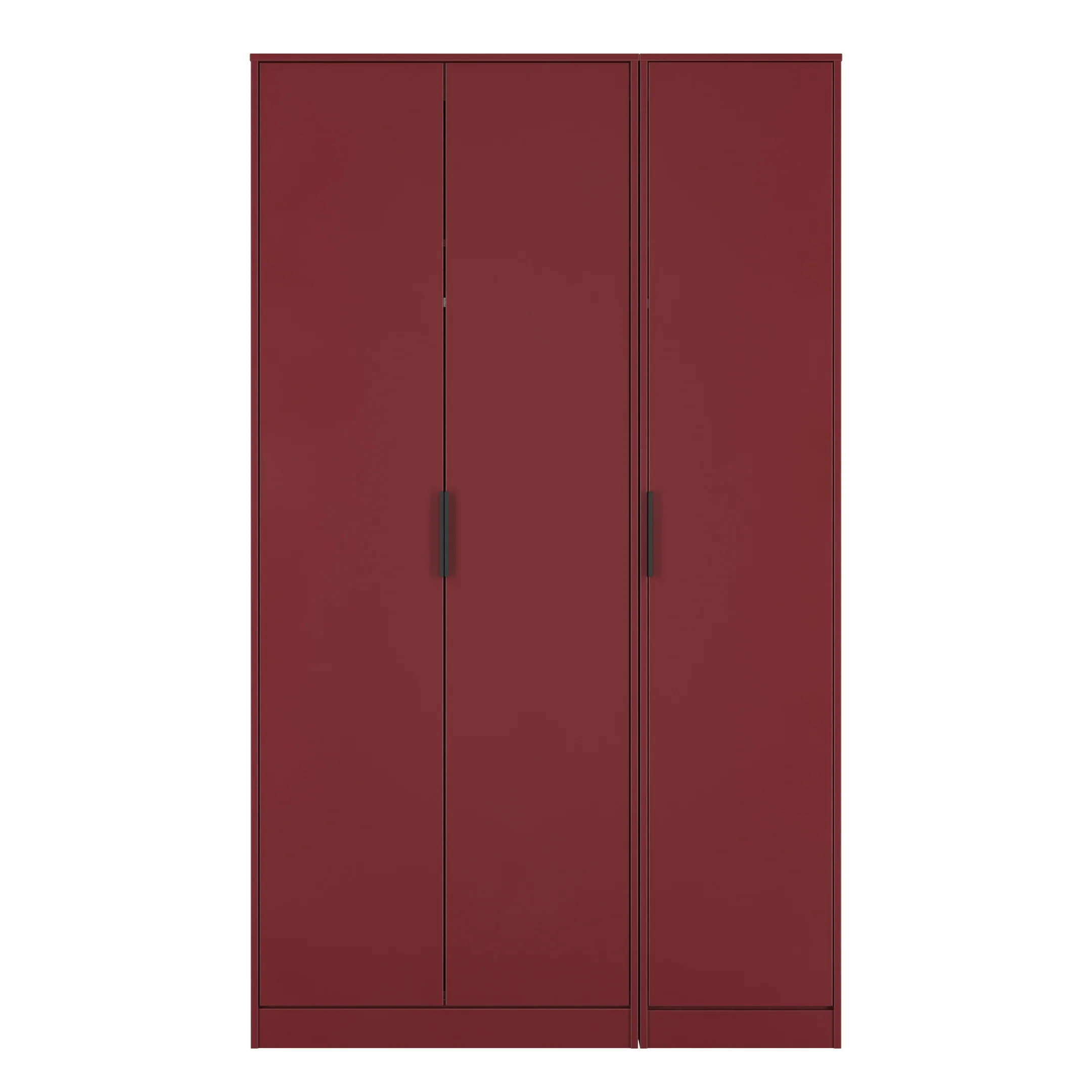 Havana Ready Assembled 3 Door Wardrobe in Red Matt - Image 2