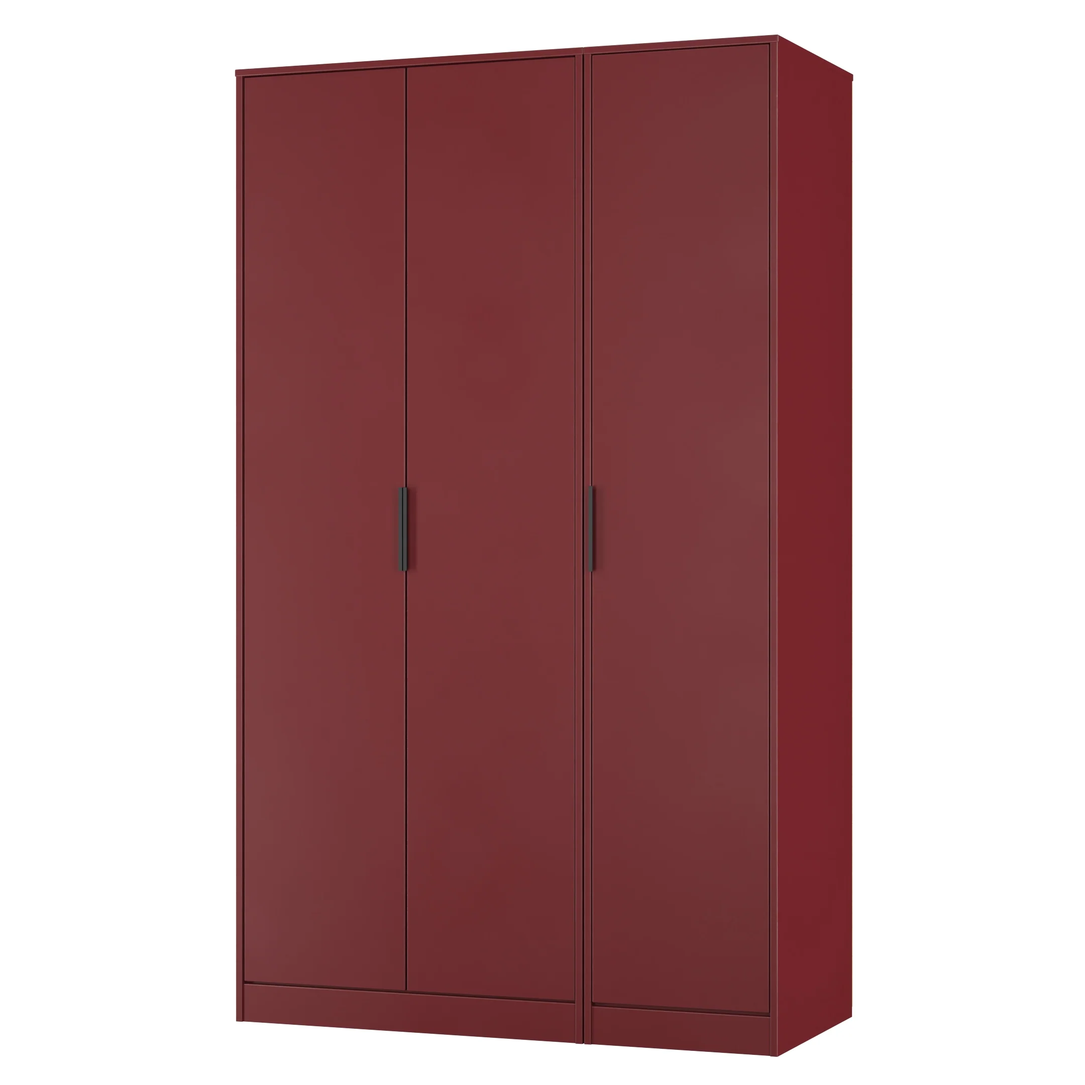 Havana Ready Assembled 3 Door Wardrobe in Red Matt - Image 4