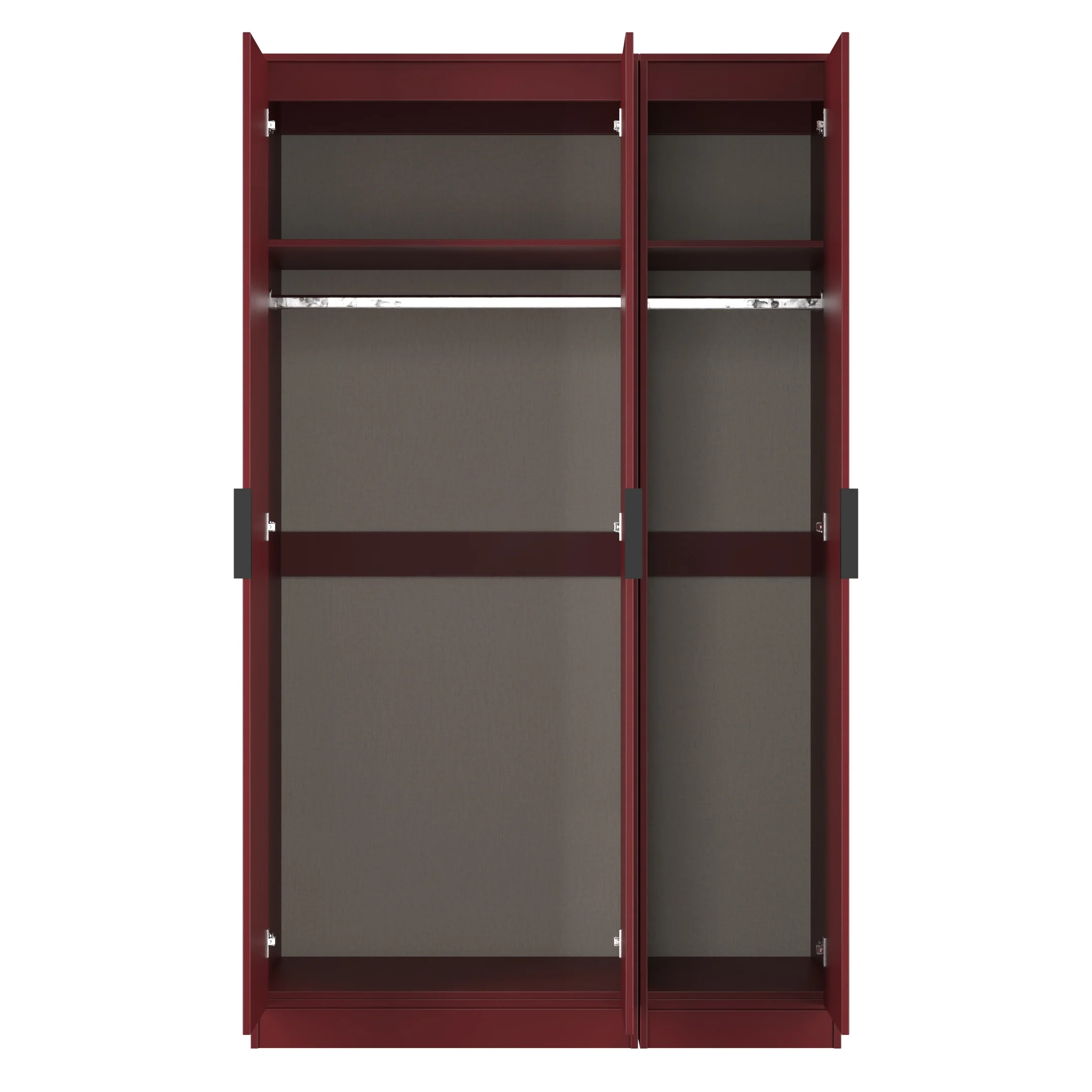 Havana Ready Assembled 3 Door Wardrobe in Red Matt - Image 8