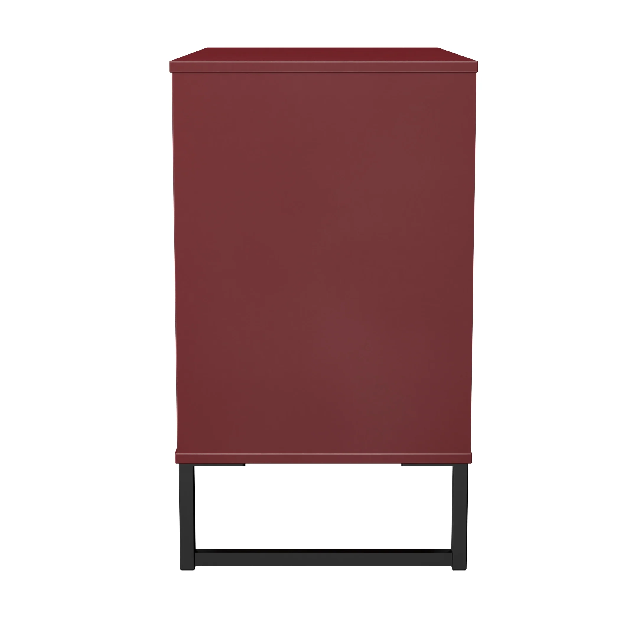 Havana Ready Assembled 3 Drawer Chest in Red Matt - Image 3