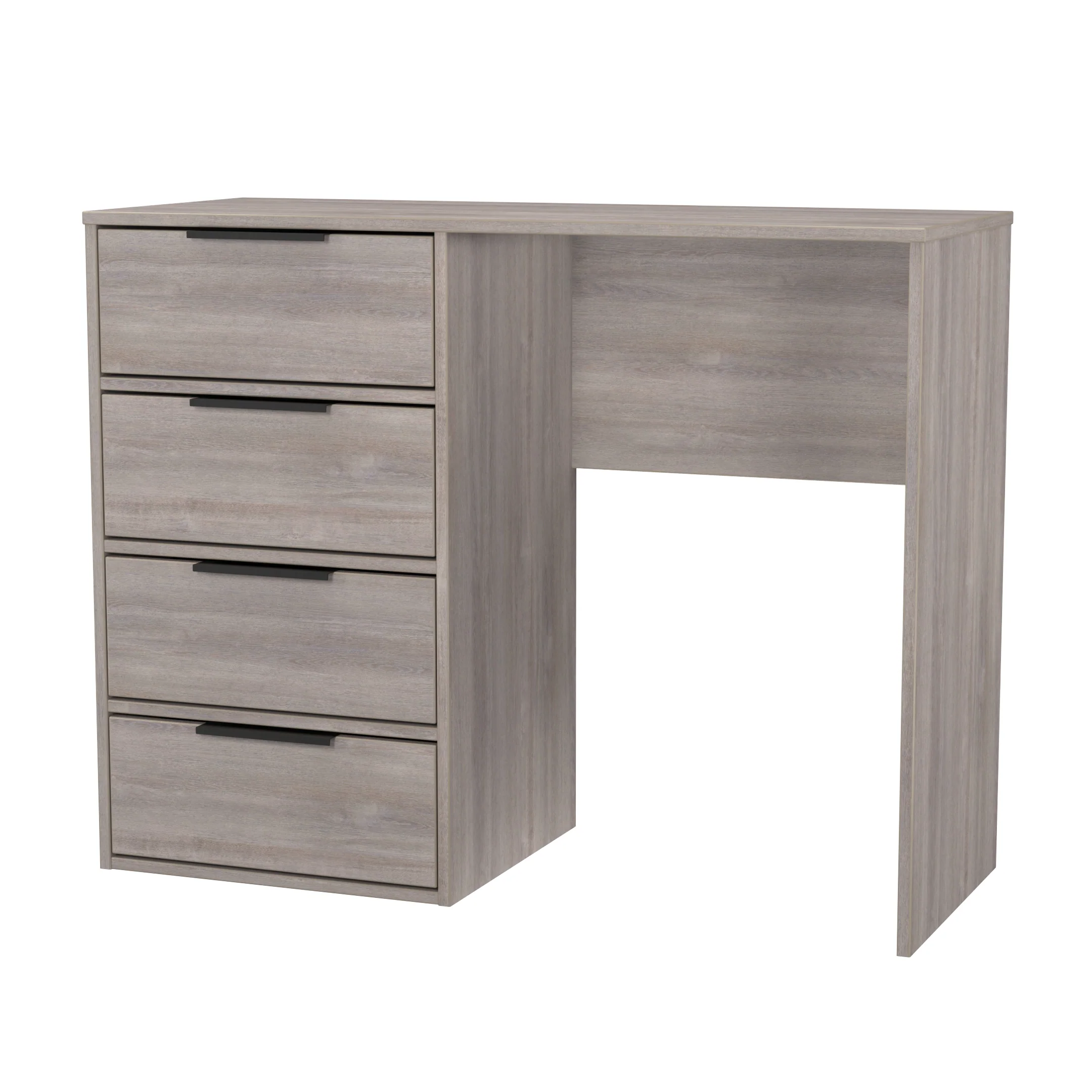 Havana Ready Assembled 4 Drawer Vanity in Grey Oak - Image 4