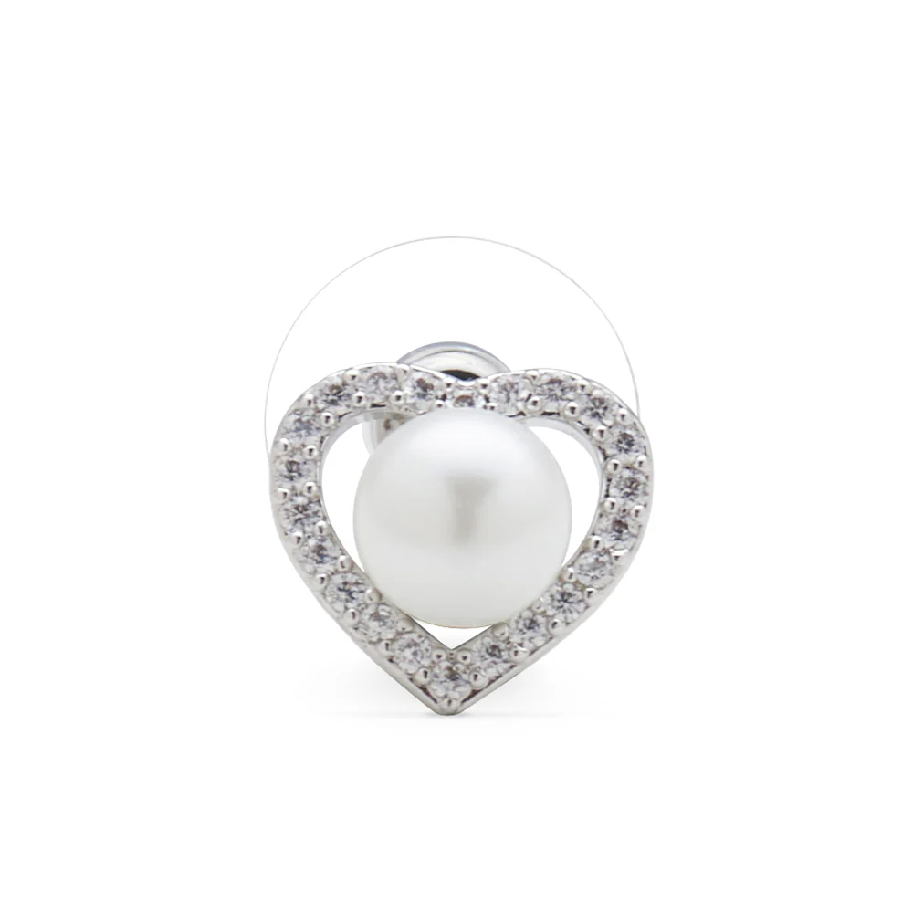 Heart-Shaped Stud Earrings - Image 5