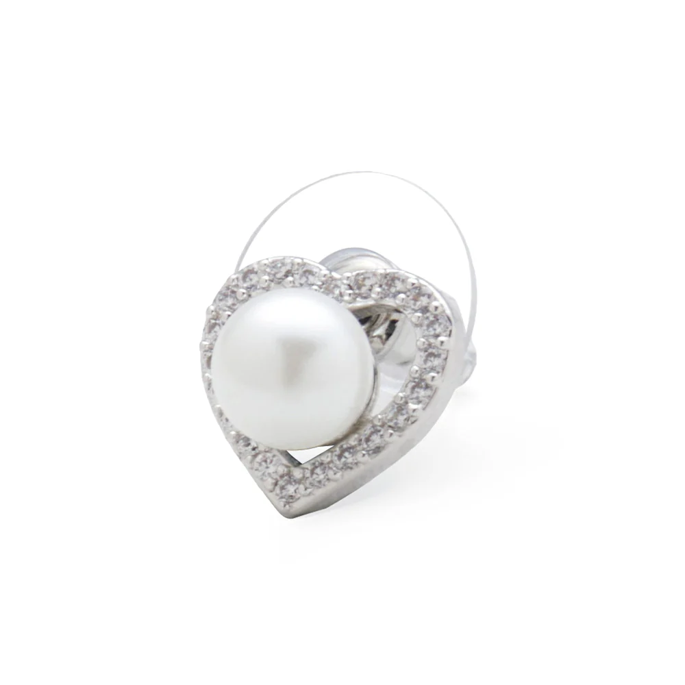 Heart-Shaped Stud Earrings - Image 6