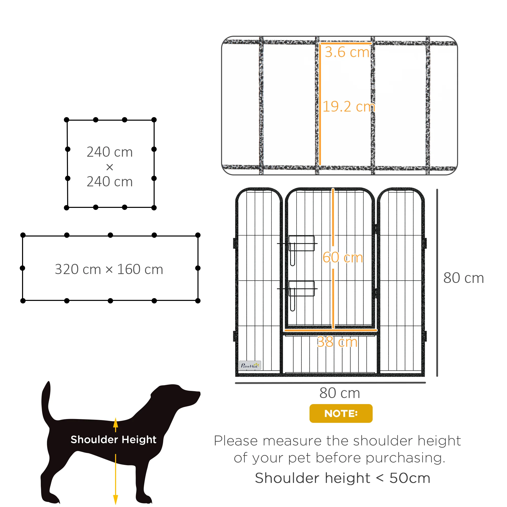 Heavy Duty Puppy Play Pen, 12 Panels Pet Exercise Pen, for Indoors, Outdoors - Image 5