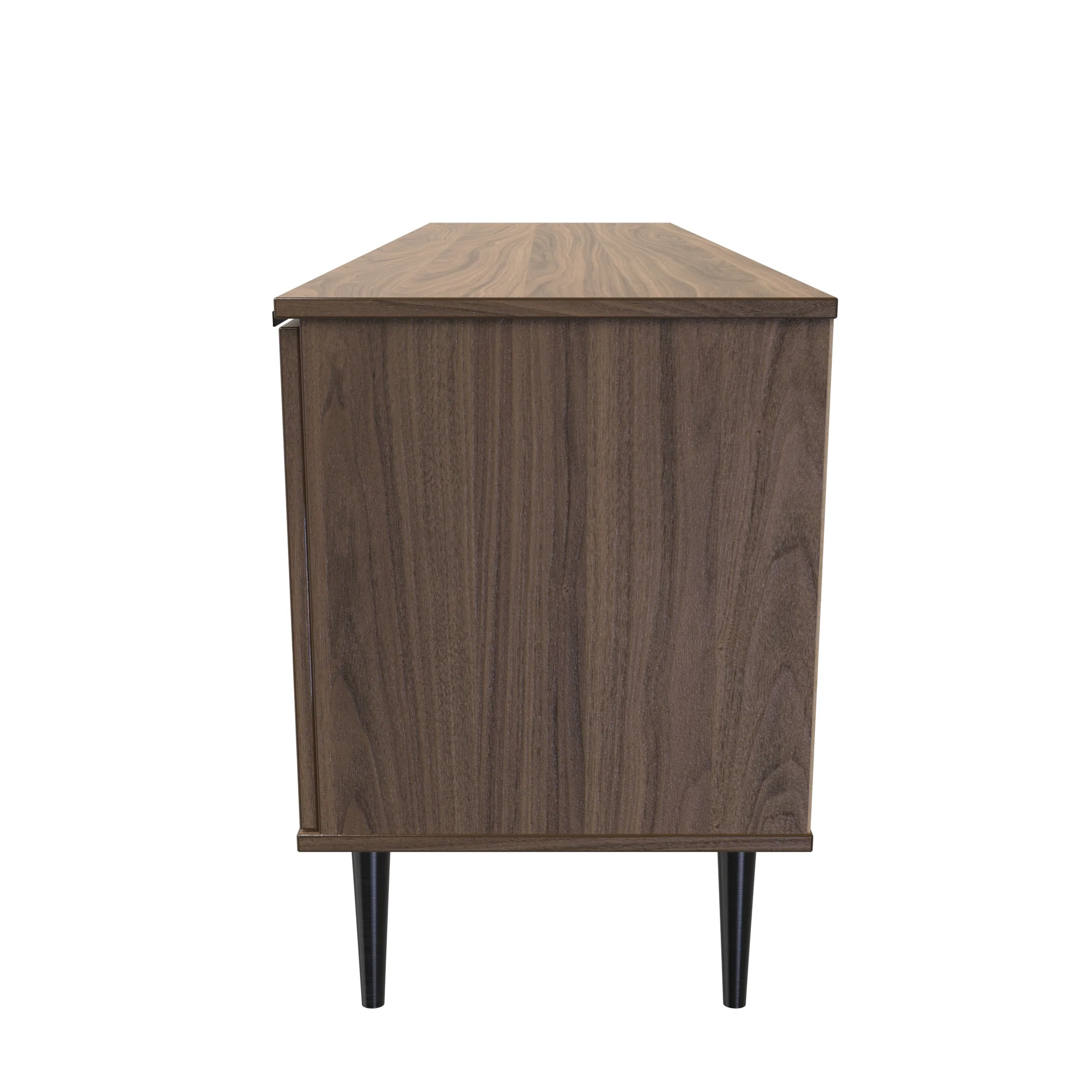 Helsinki Ready Assembled 2 Door 1 Drawer Wide TV Unit in Carini Walnut - Image 2