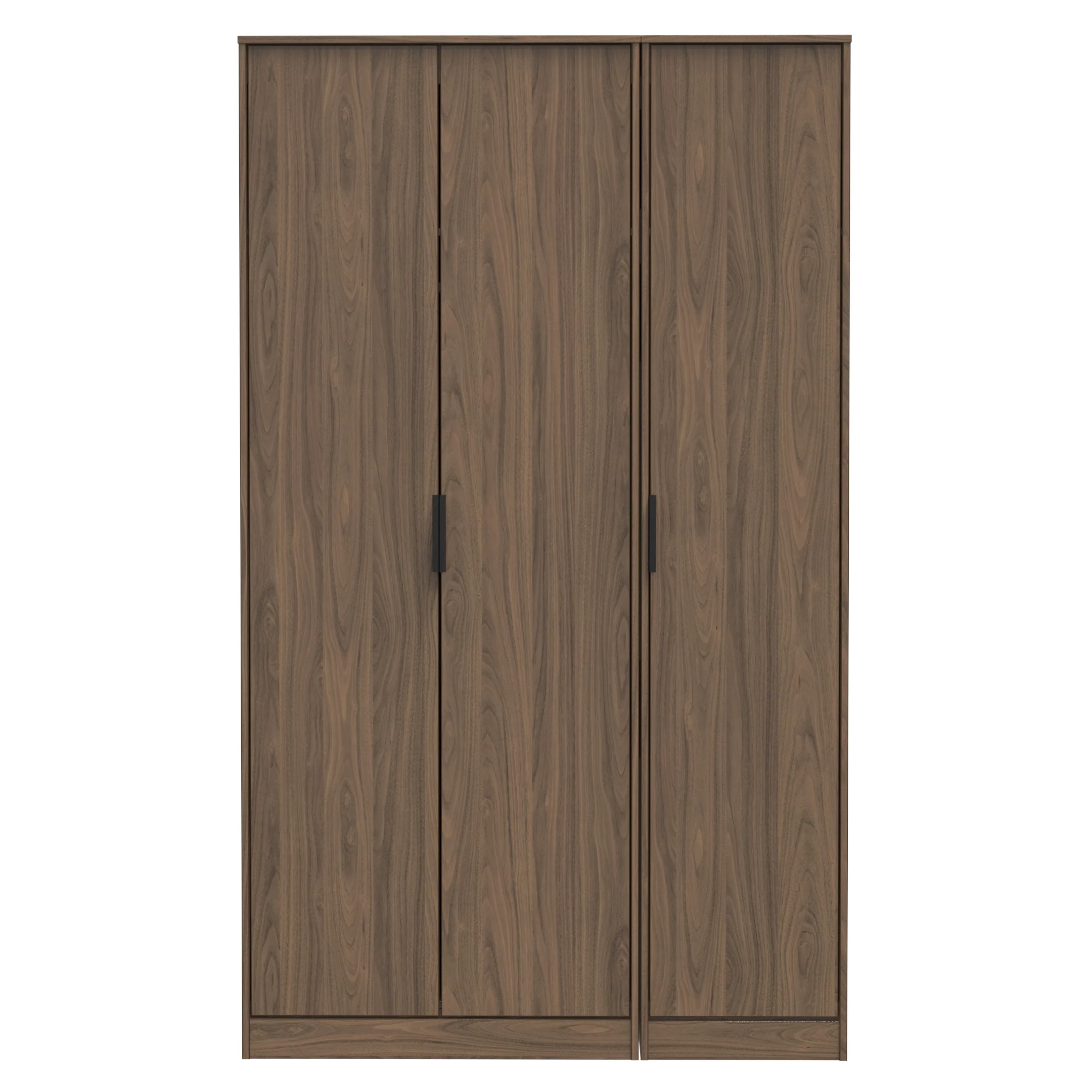 Helsinki Ready Assembled 3 Door Wardrobe in Carini Walnut