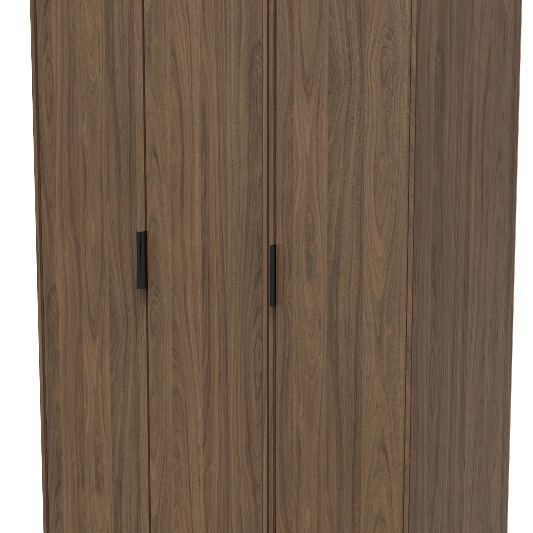 Helsinki Ready Assembled 3 Door Wardrobe in Carini Walnut - Image 4