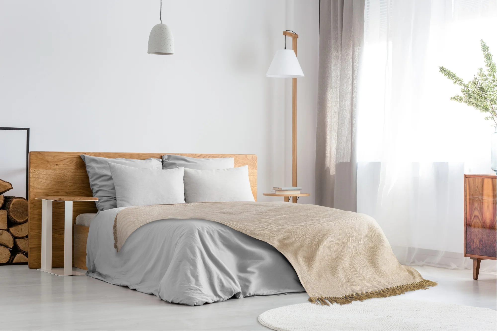 Herringbone - Recycled Cotton Throw In Natural (70x100") - Image 6