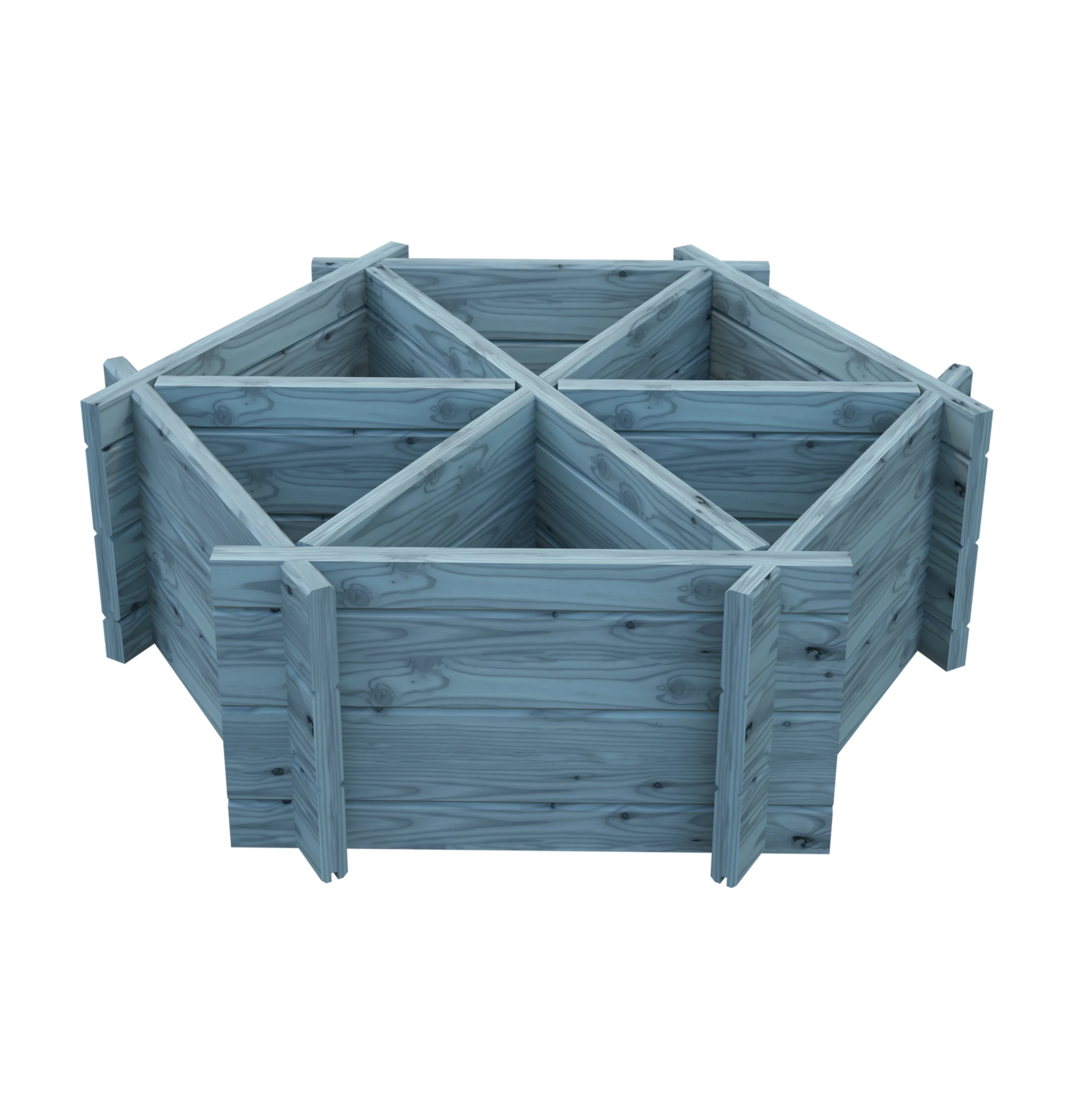 Hexagonal Planter Pressure Treated With 6 Segments - Image 3