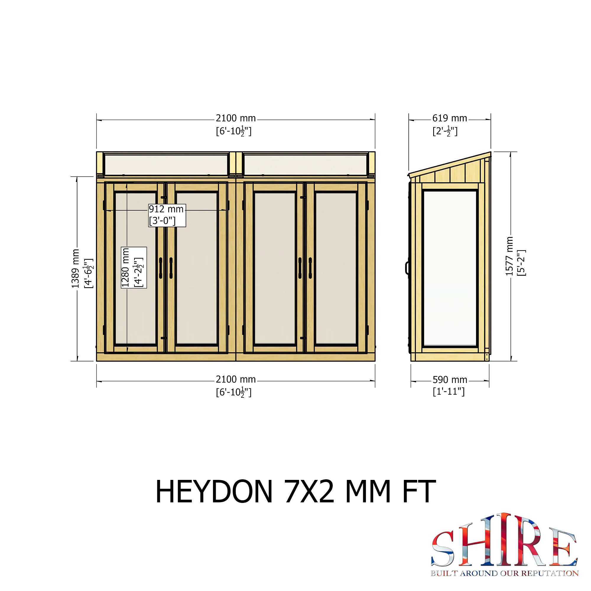 Heydon Lean To Greenhouse - Image 7