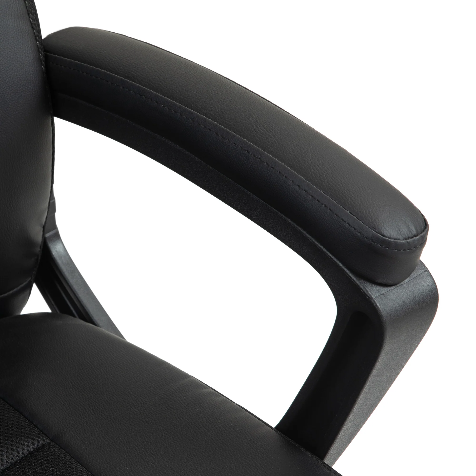 High Back Executive Office Chair PU Leather Desk Chair With Swivel Wheels - Black/Brown/Grey - Image 19