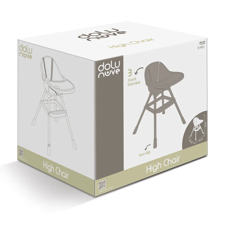 High Chair - Stone Grey - Image 4
