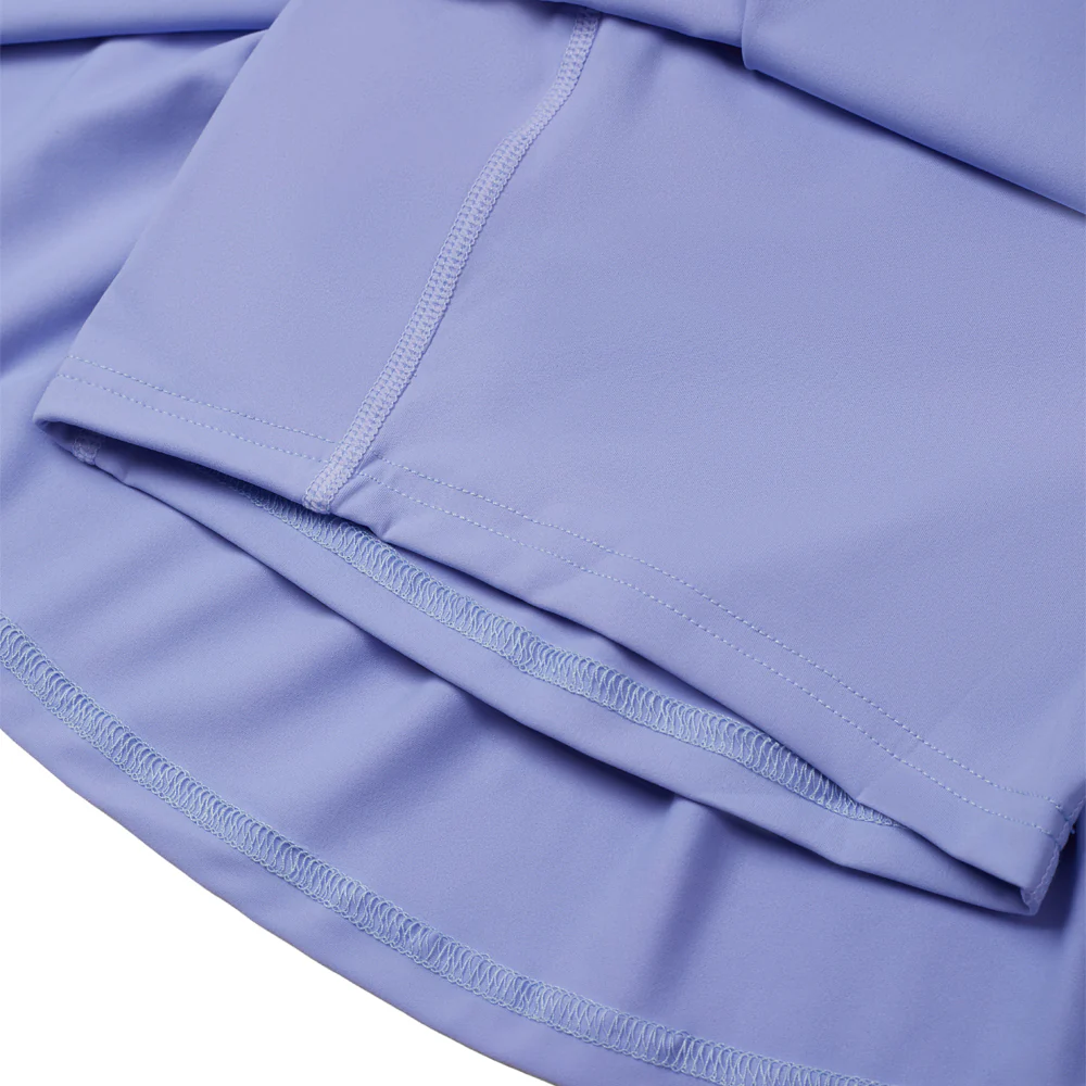 High Waisted Pleated Tennis Skirt With Pockets - Blue - Image 7