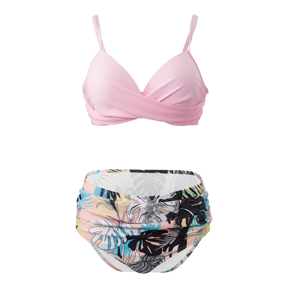 High-waisted Two-Piece Swimsuit Set - Image 3
