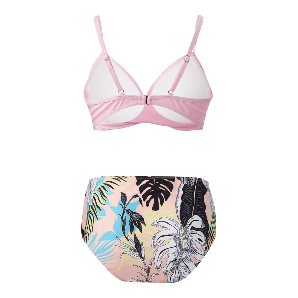 High-waisted Two-Piece Swimsuit Set - Image 4