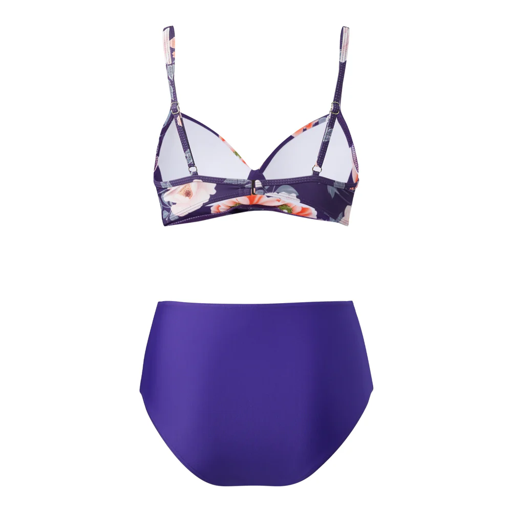 High-waisted Two-Piece Swimsuit Set - Image 4