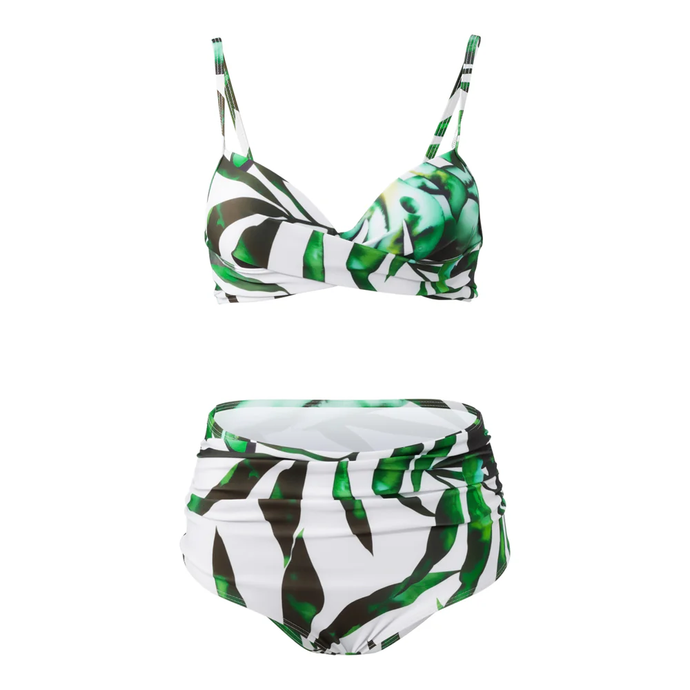 High-waisted Two-Piece Swimsuit Set - Image 3